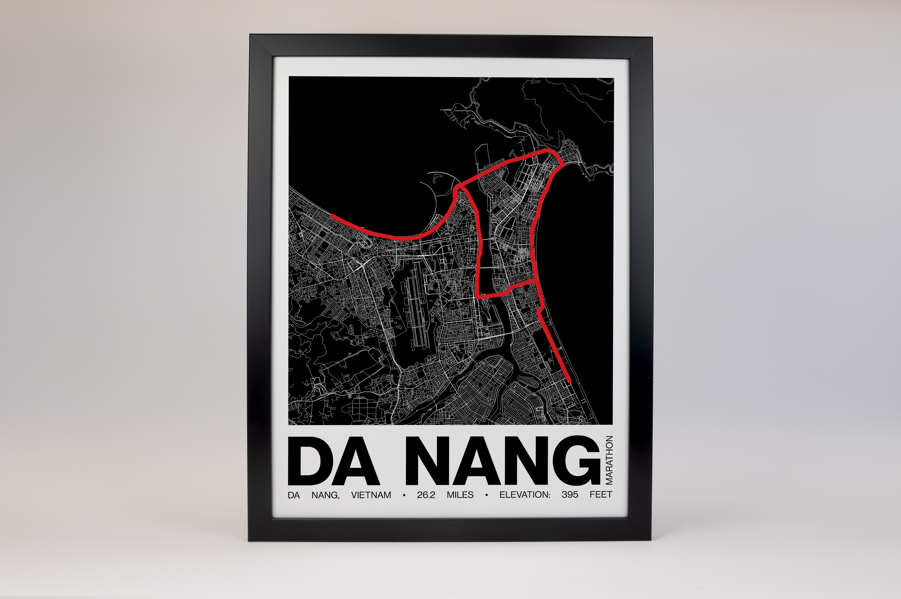 Da Nang International Marathon Poster - Grid Style