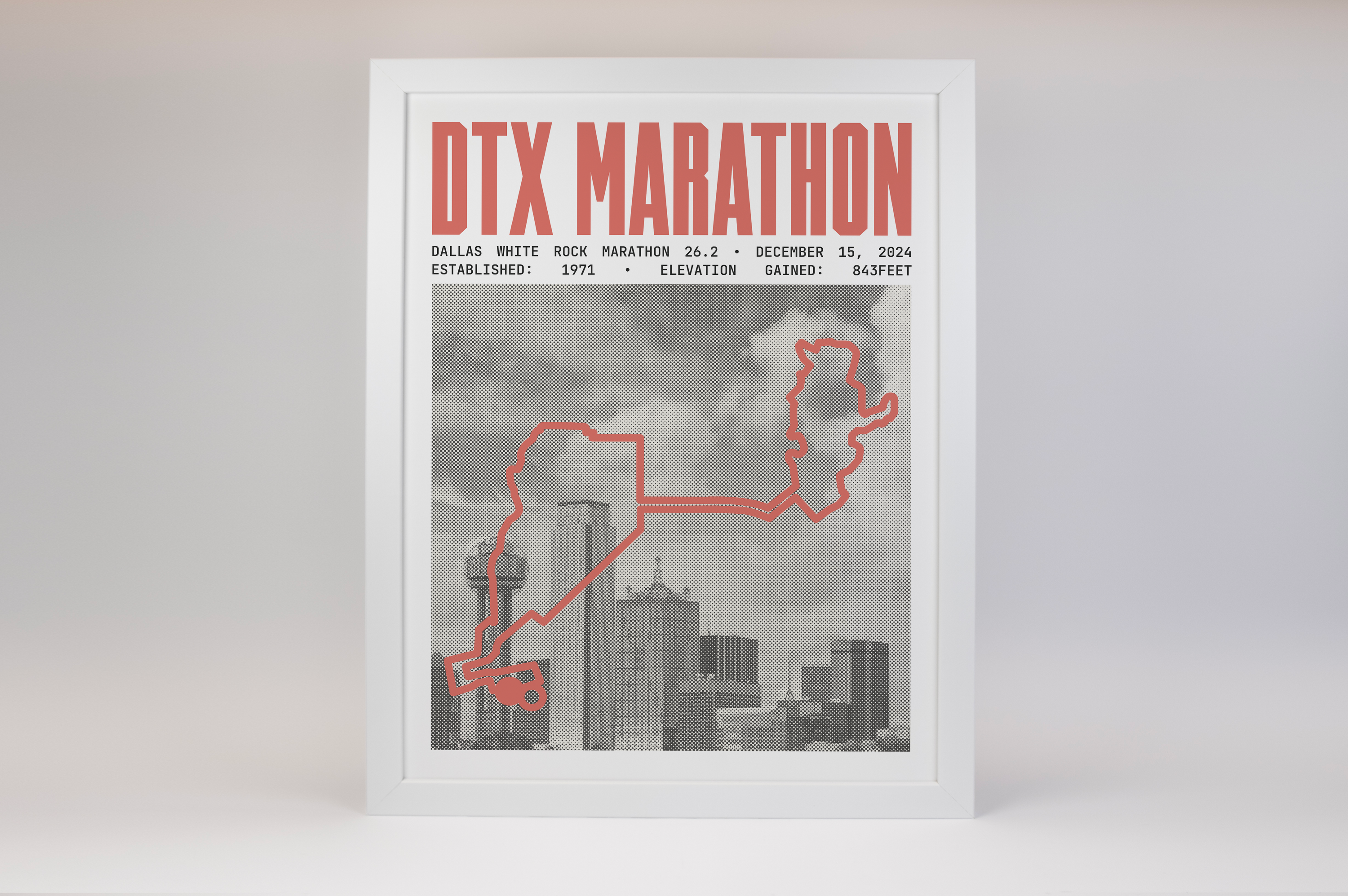 Dallas White Rock Marathon Poster