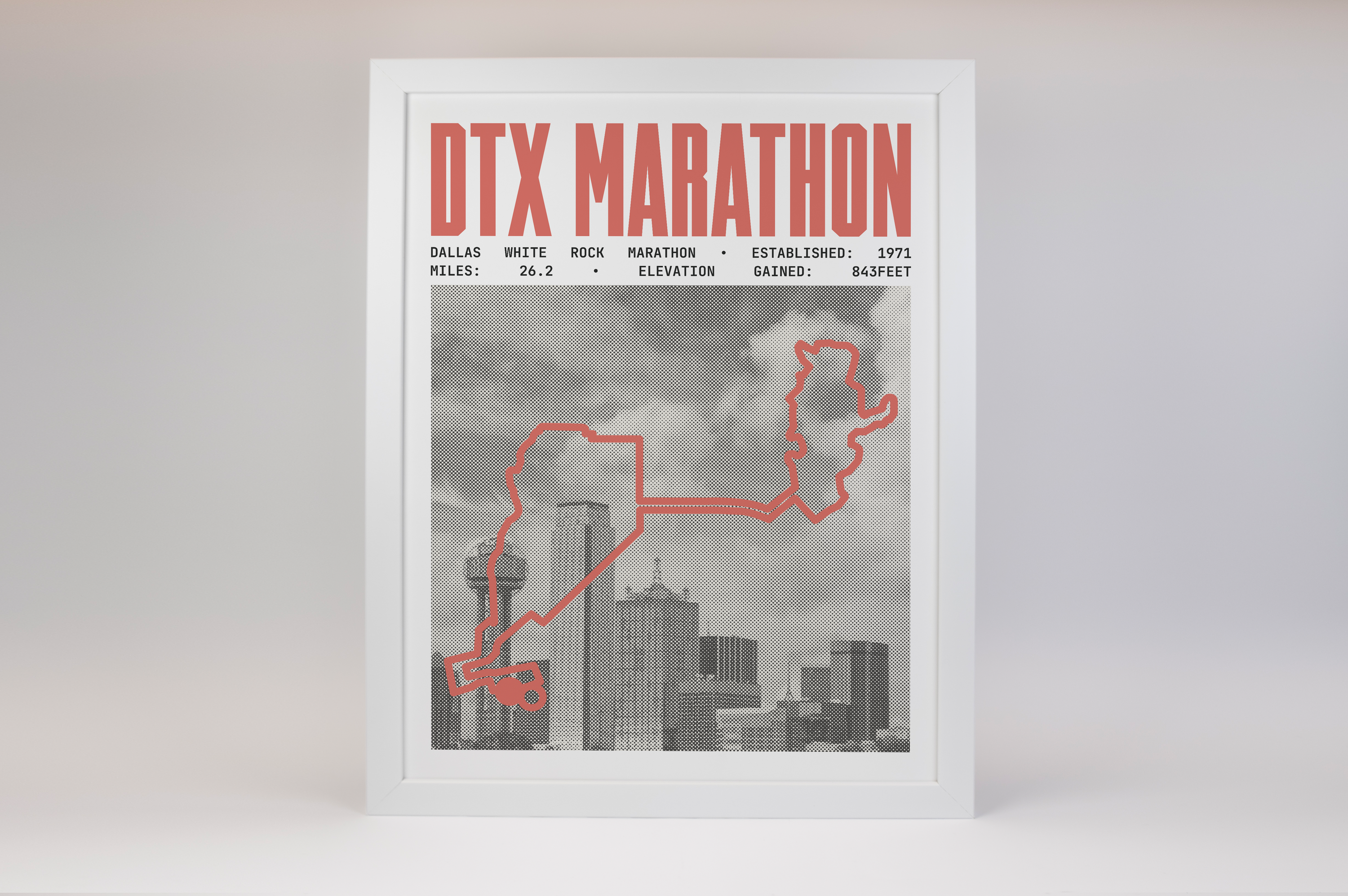 Dallas White Rock Marathon Poster