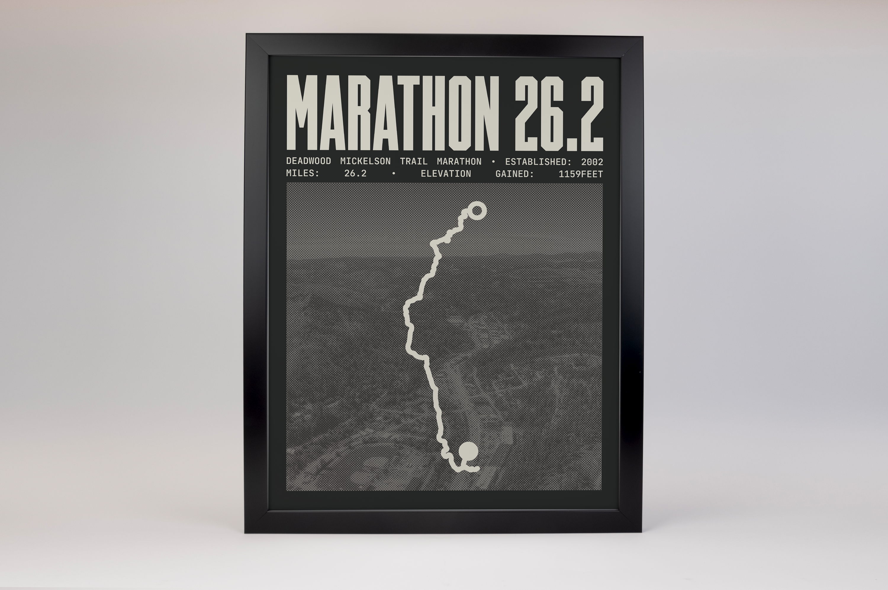 Deadwood Mickelson Trail Marathon Poster