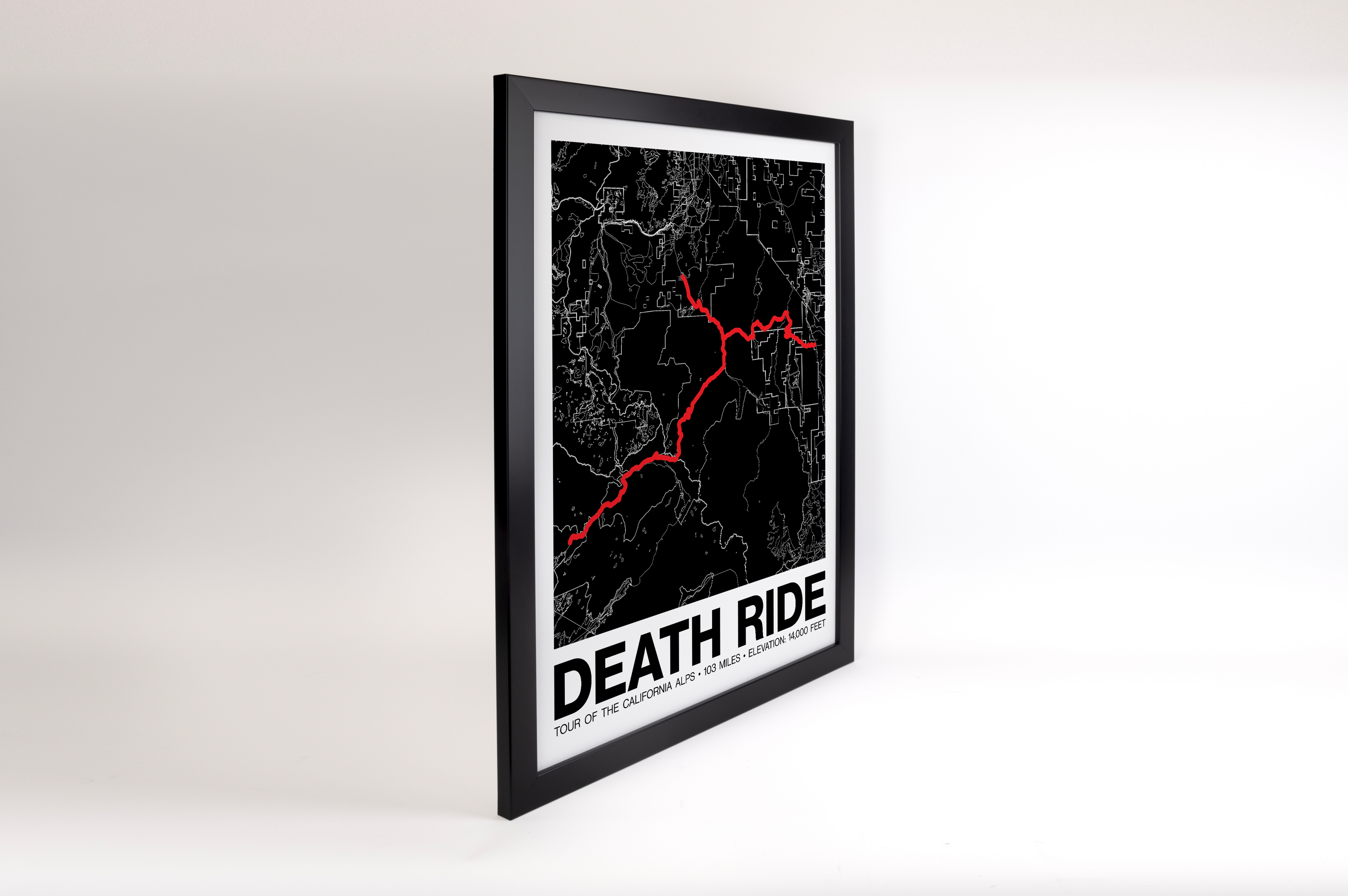 Death Ride / Tour of the California Alps Poster - Grid Style