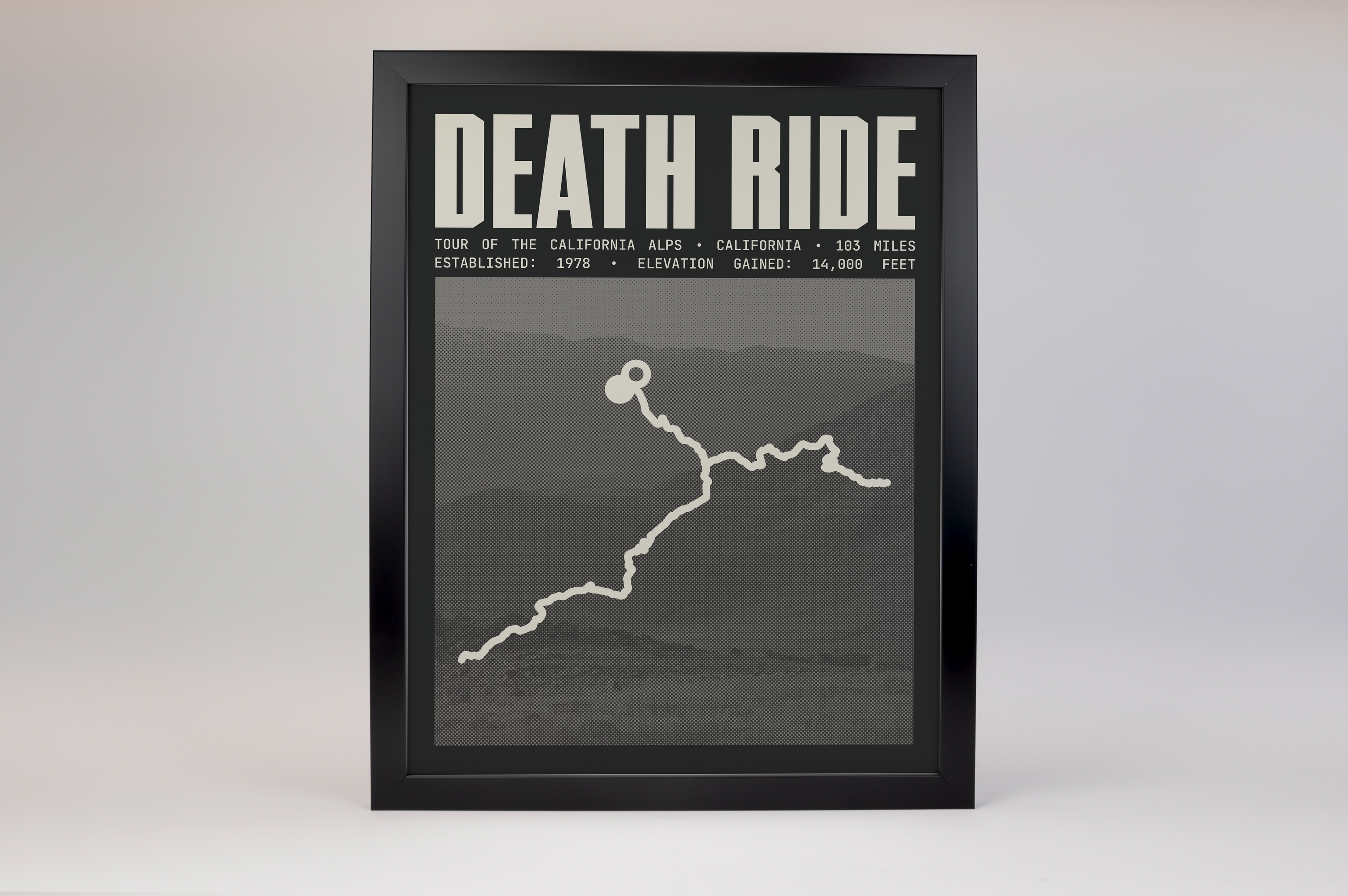 Death Ride / Tour of the California Alps Poster