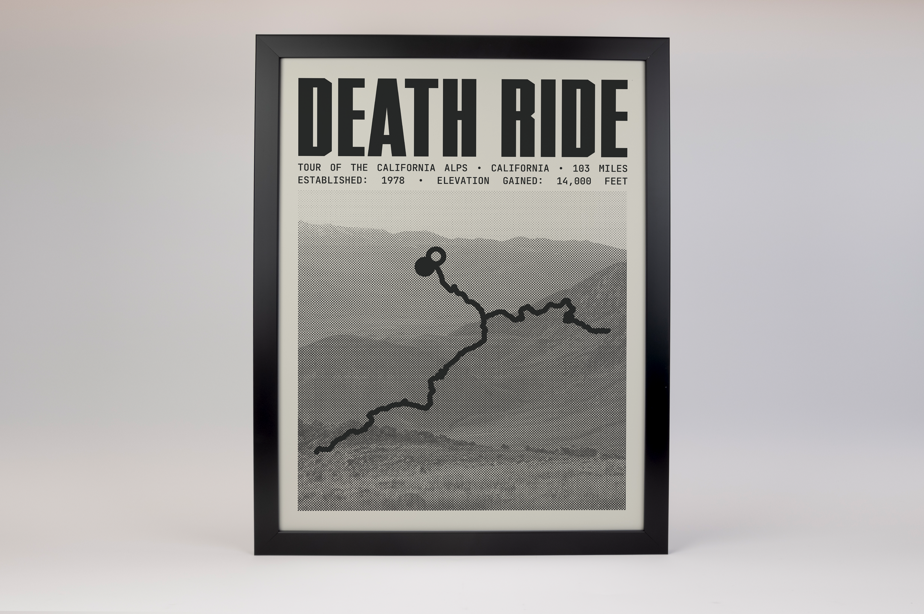 Death Ride / Tour of the California Alps Poster