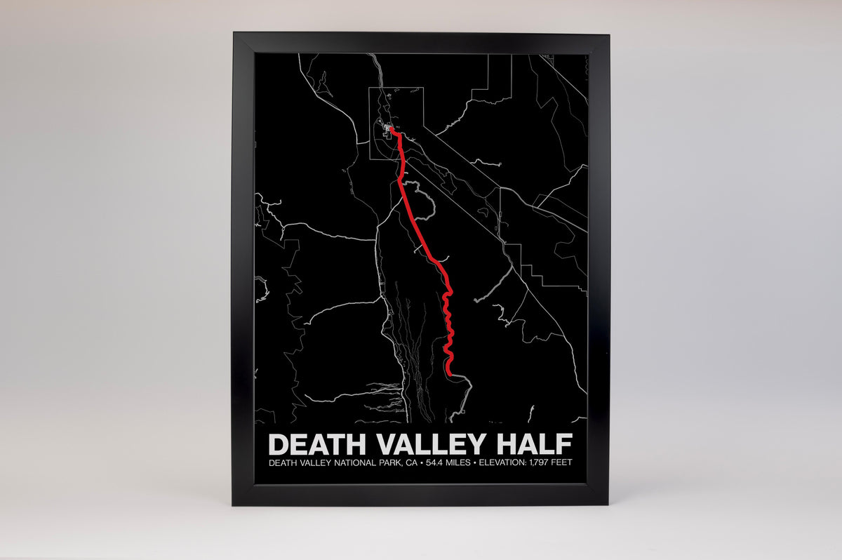 Death Valley Century - Half Century Poster - Grid Style