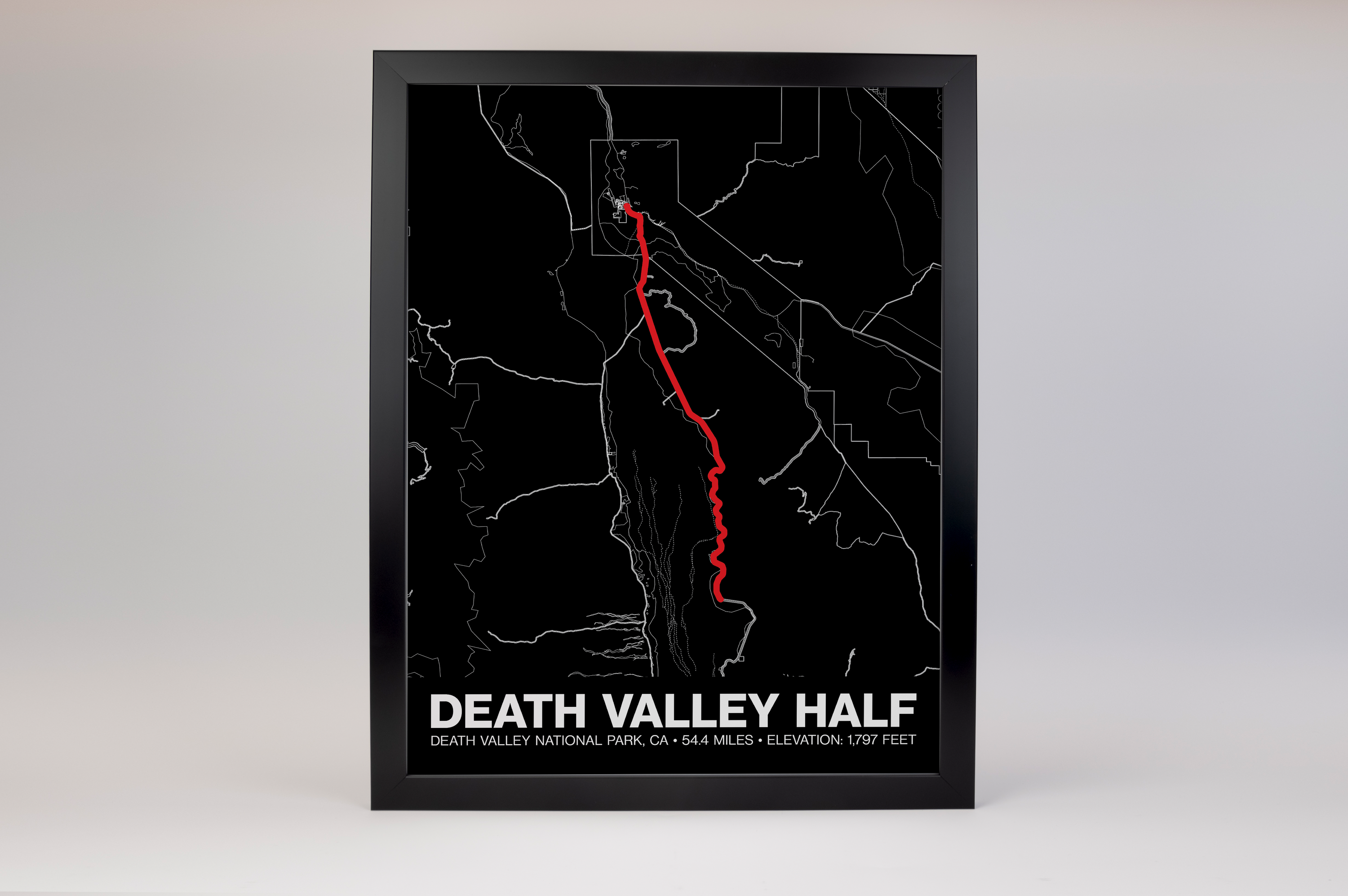 Death Valley Century - Half Century Poster - Grid Style