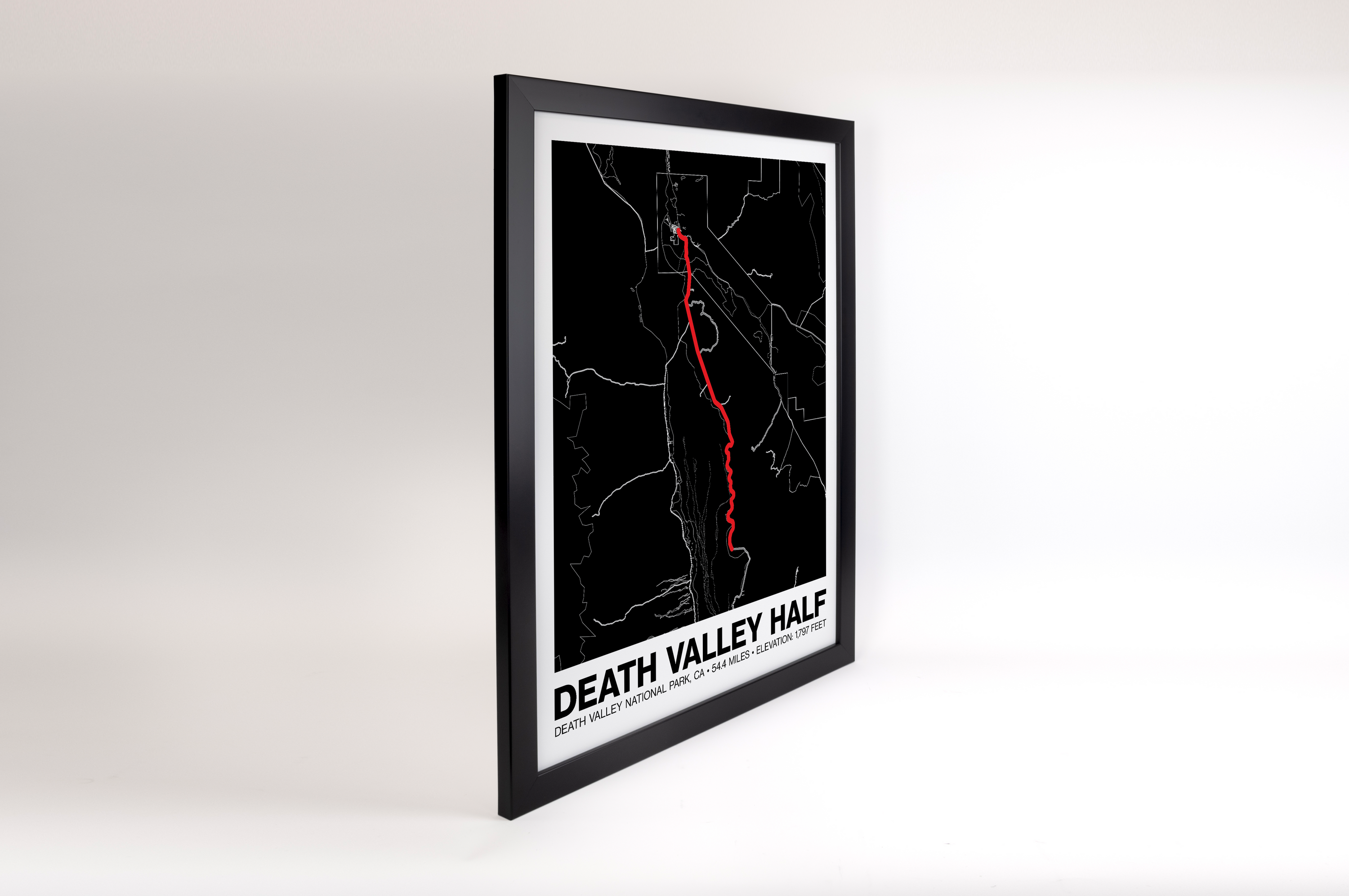 Death Valley Century - Half Century Poster - Grid Style