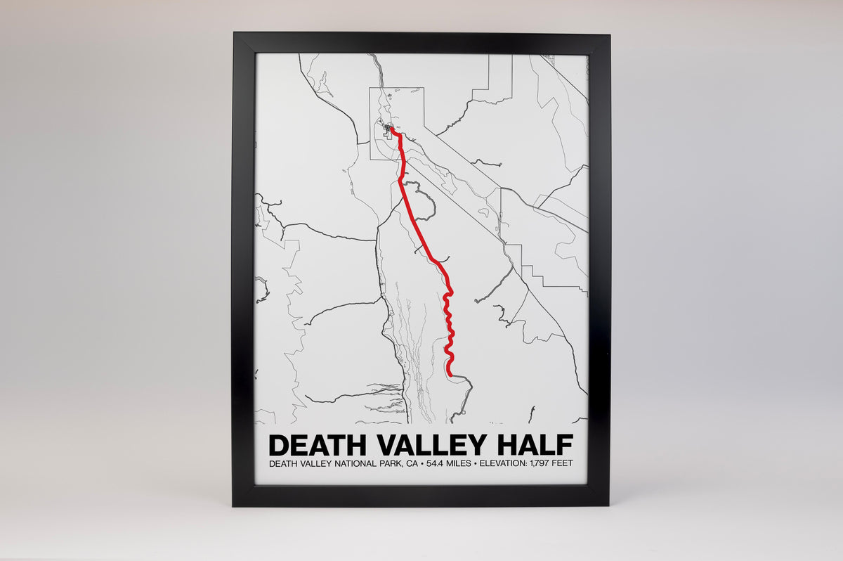 Death Valley Century - Half Century Poster - Grid Style