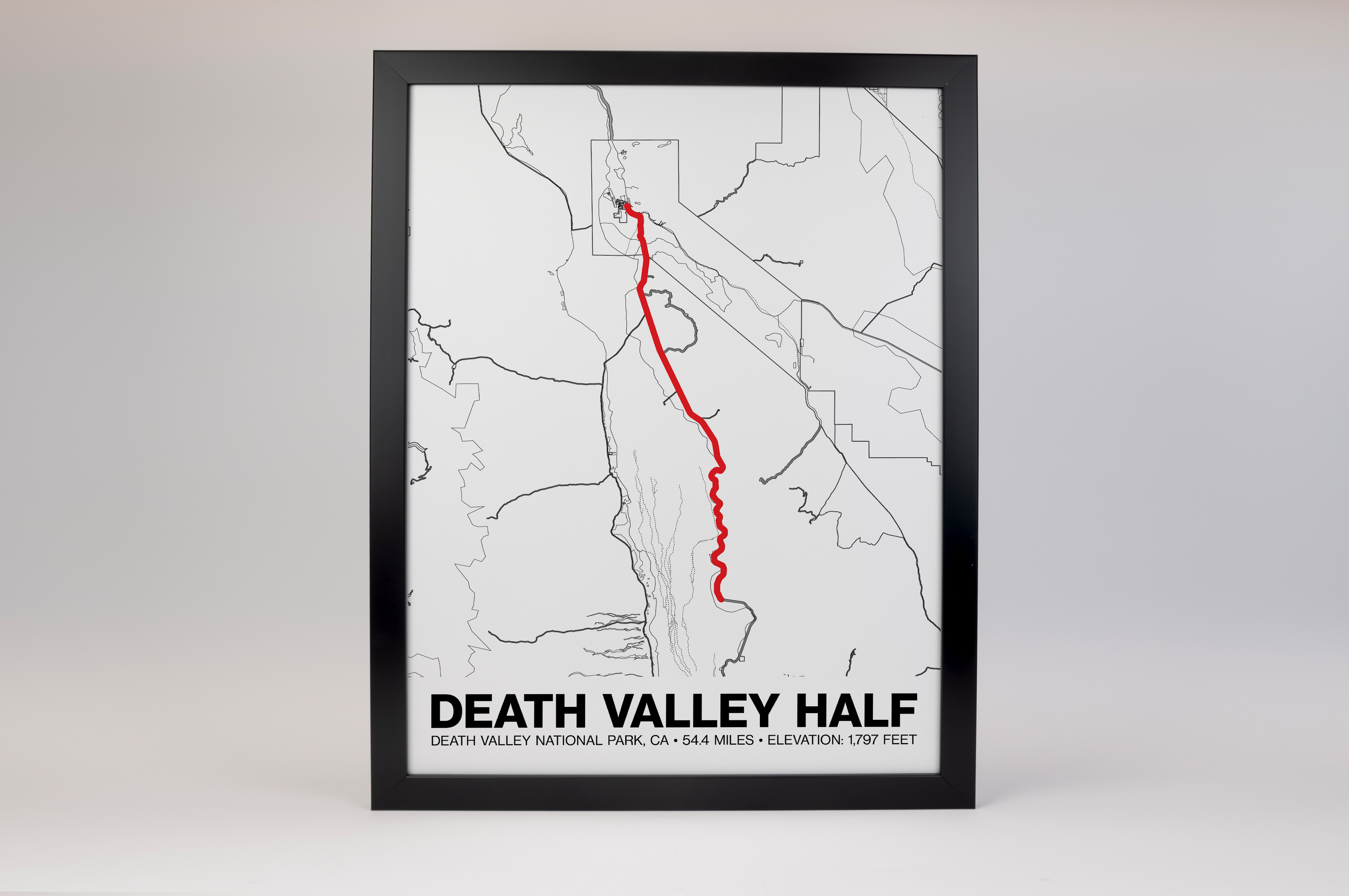 Death Valley Century - Half Century Poster - Grid Style