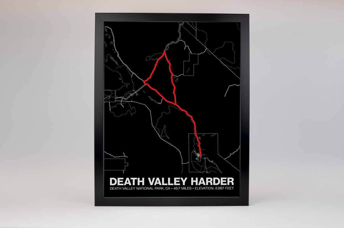 Death Valley Century - Harder Half Poster - Grid Style