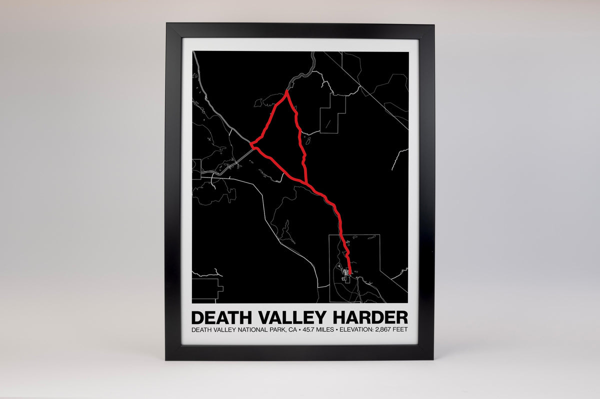Death Valley Century - Harder Half Poster - Grid Style