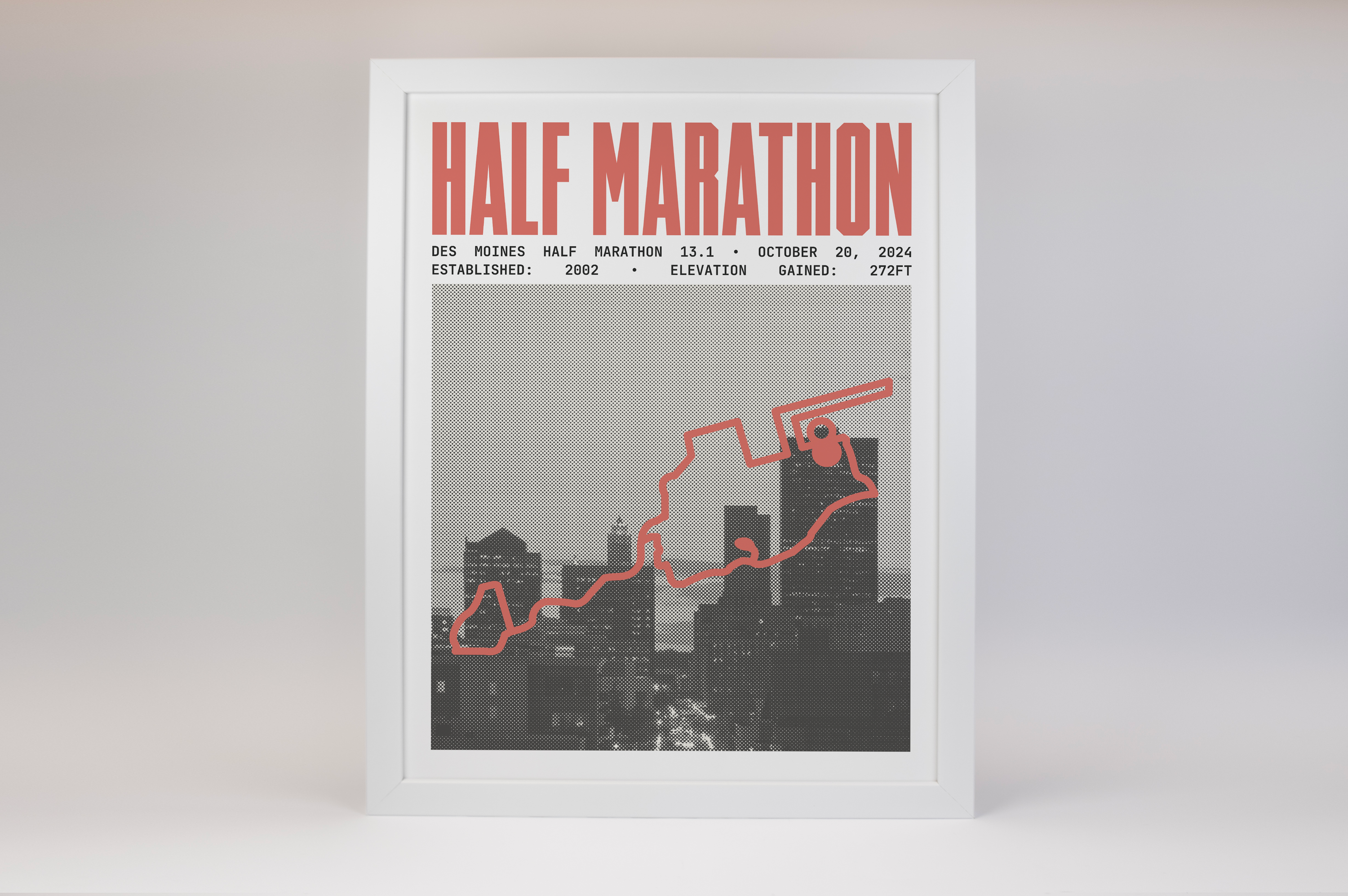 Des Moines Half-Marathon Poster