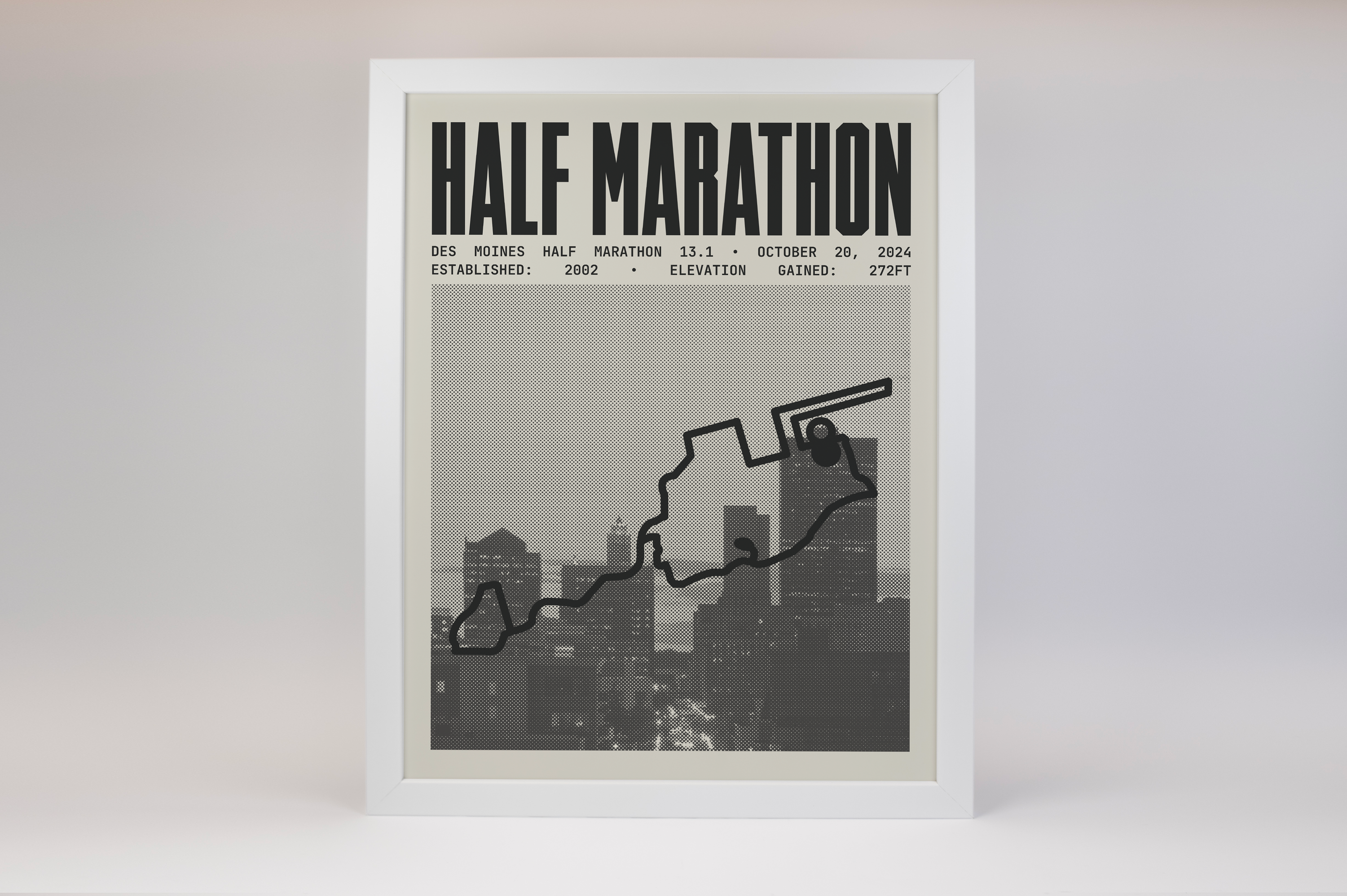 Des Moines Half-Marathon Poster