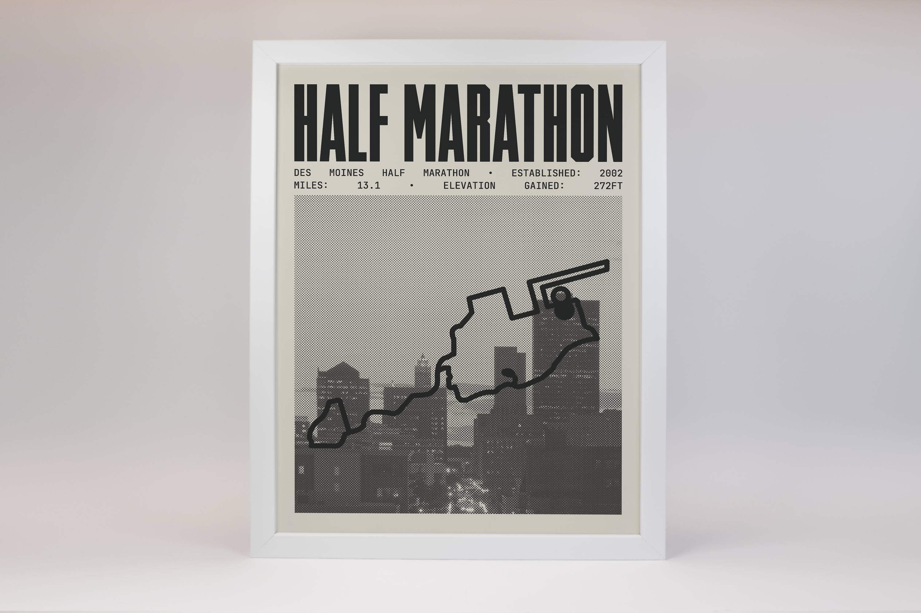 Des Moines Half-Marathon Poster