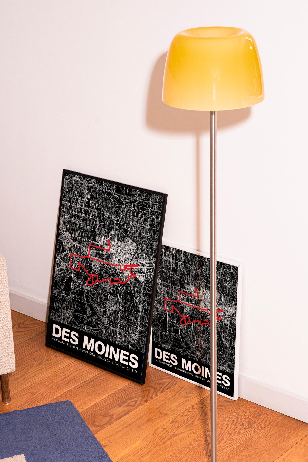 Des Moines Half Marathon Poster - Grid Style