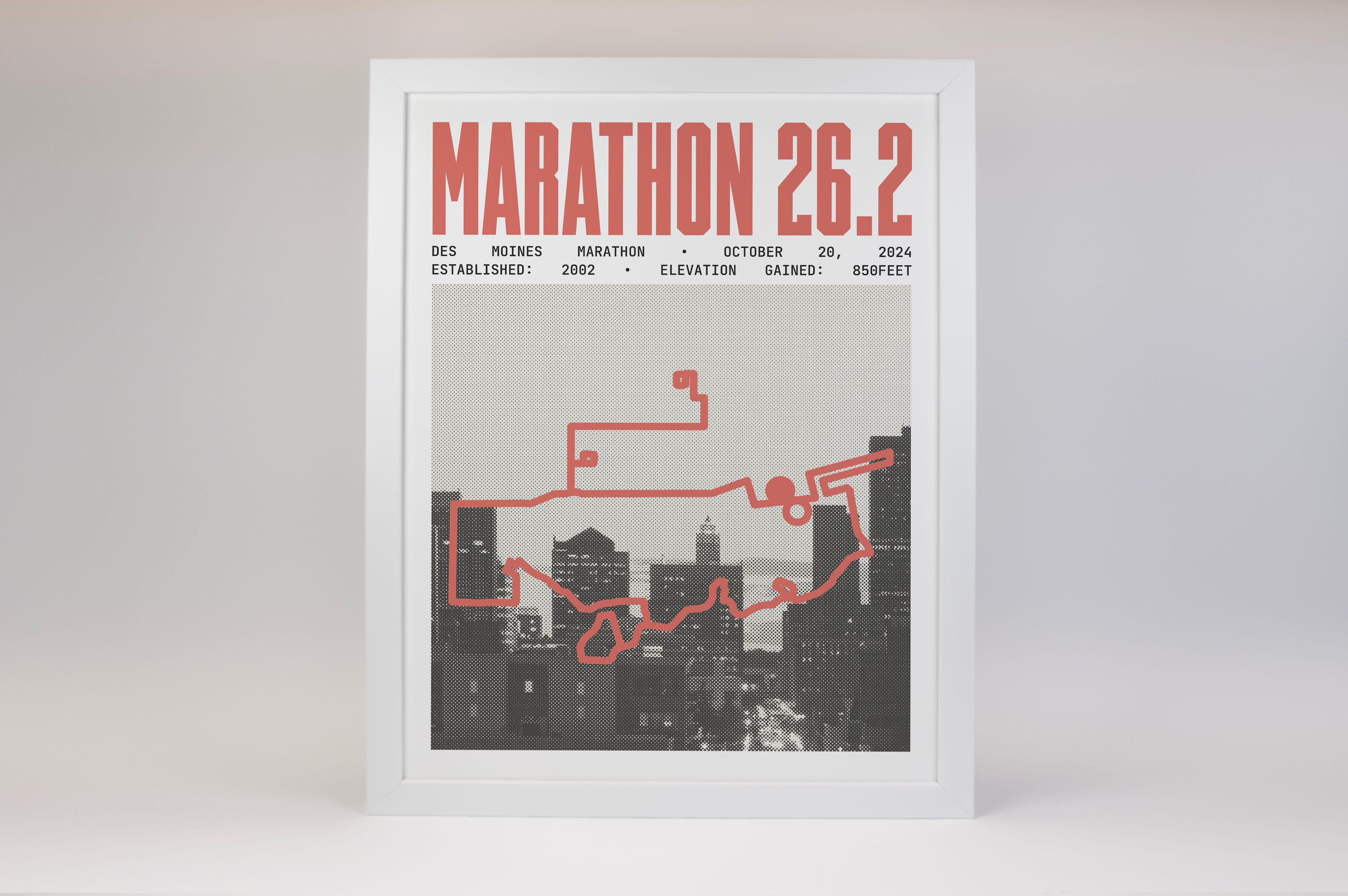 Des Moines Marathon Poster