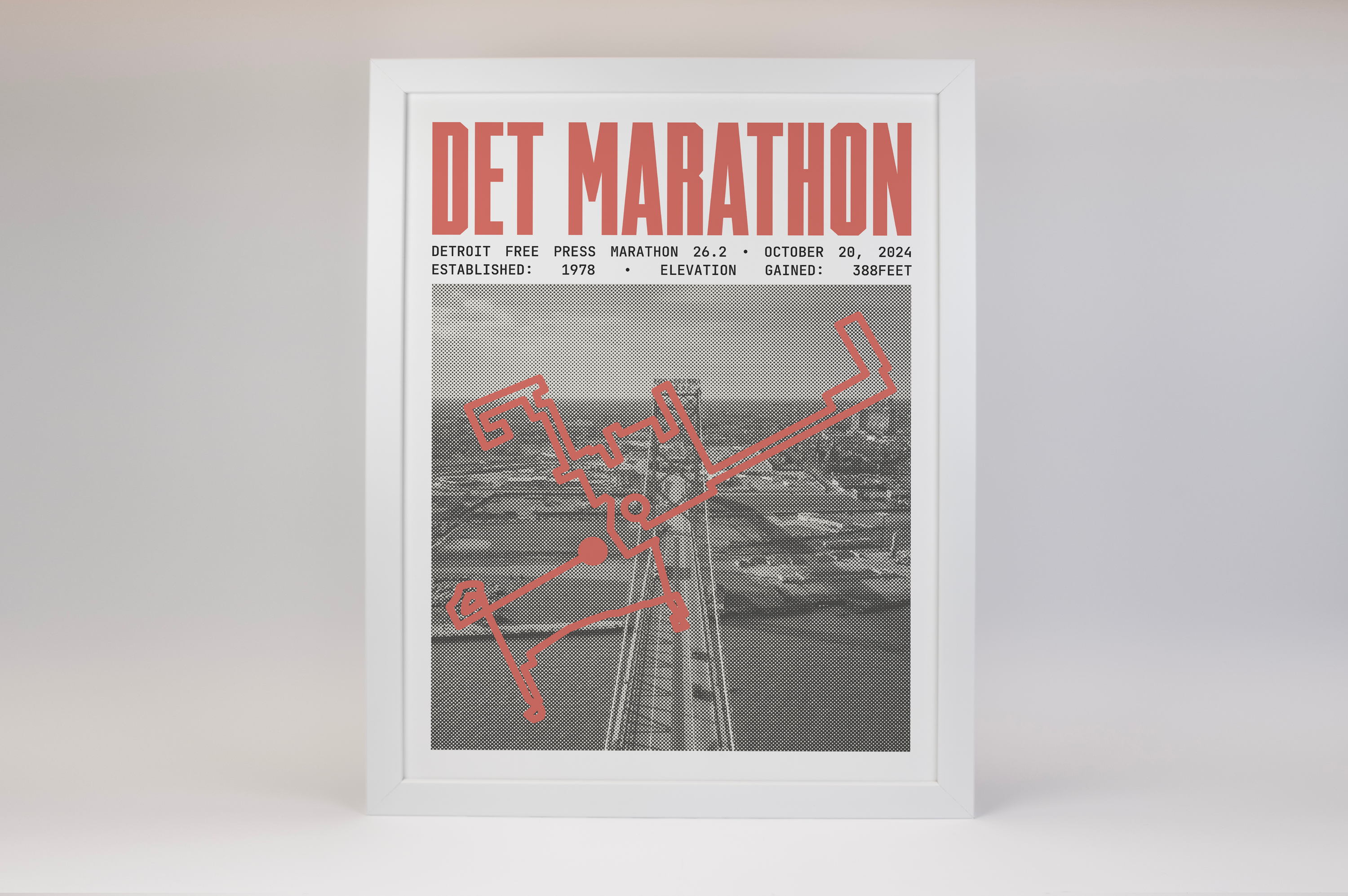 Detroit Free Press Marathon Poster V2