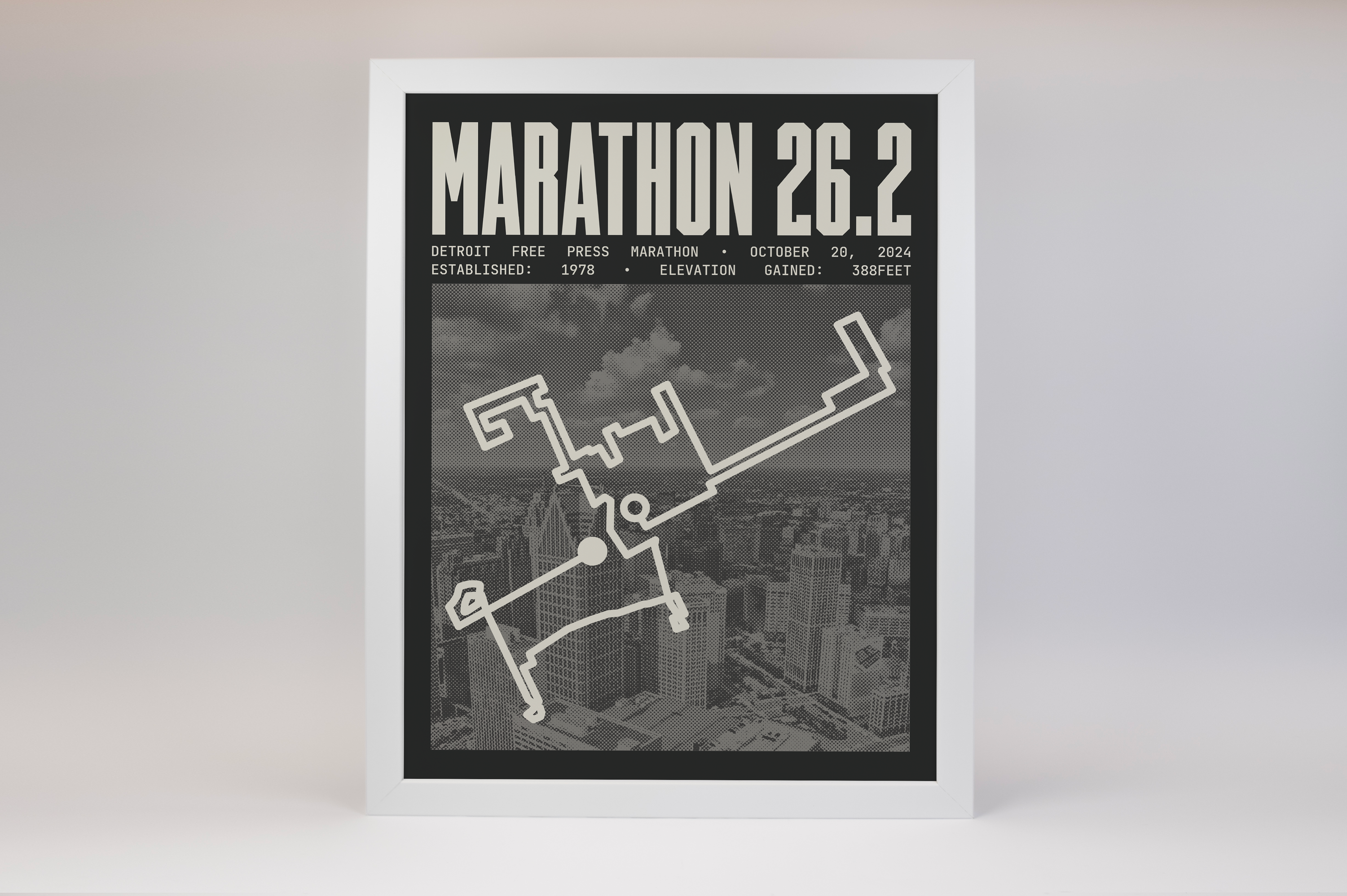 Detroit Free Press Marathon Poster