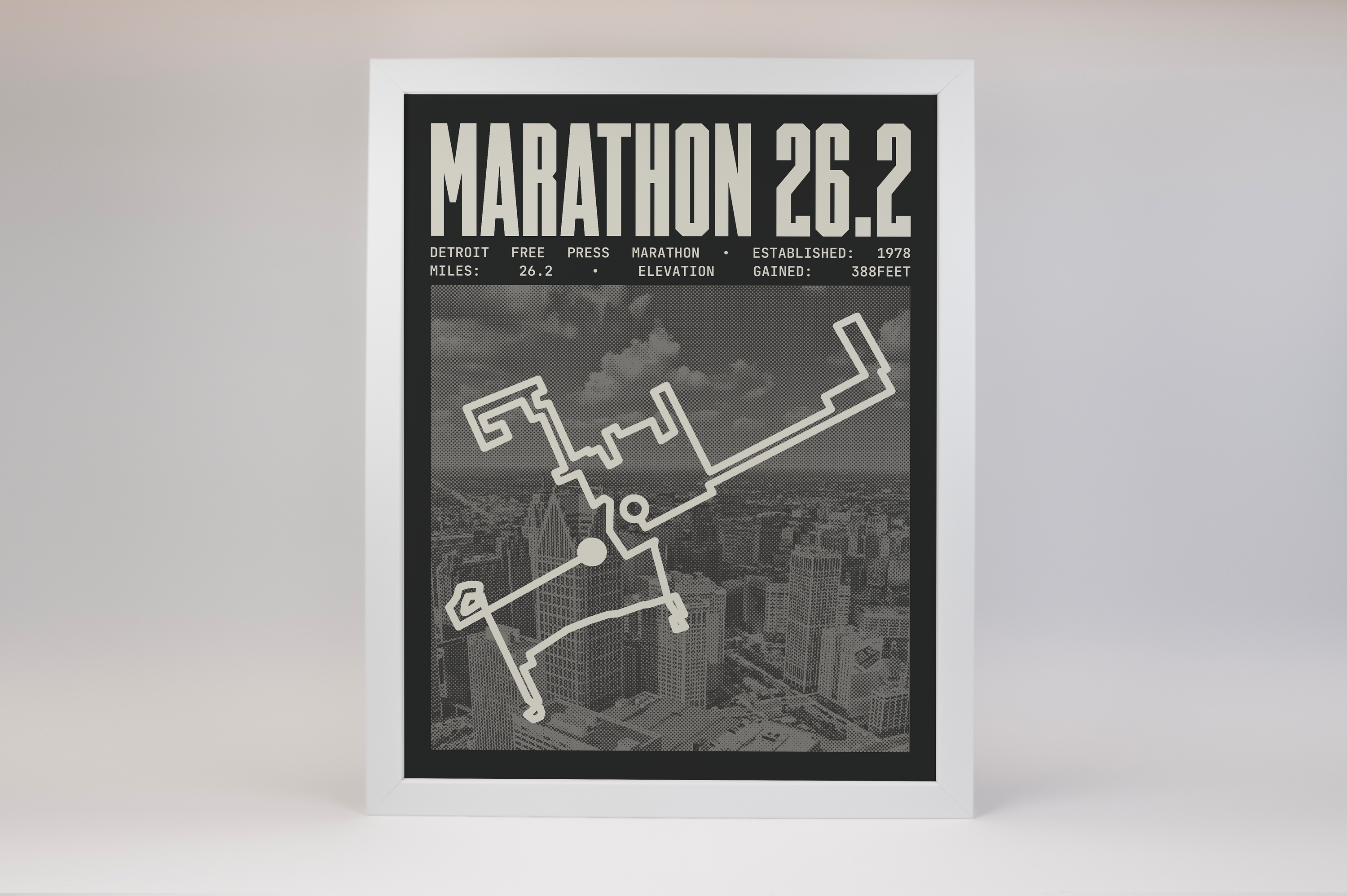 Detroit Free Press Marathon Poster