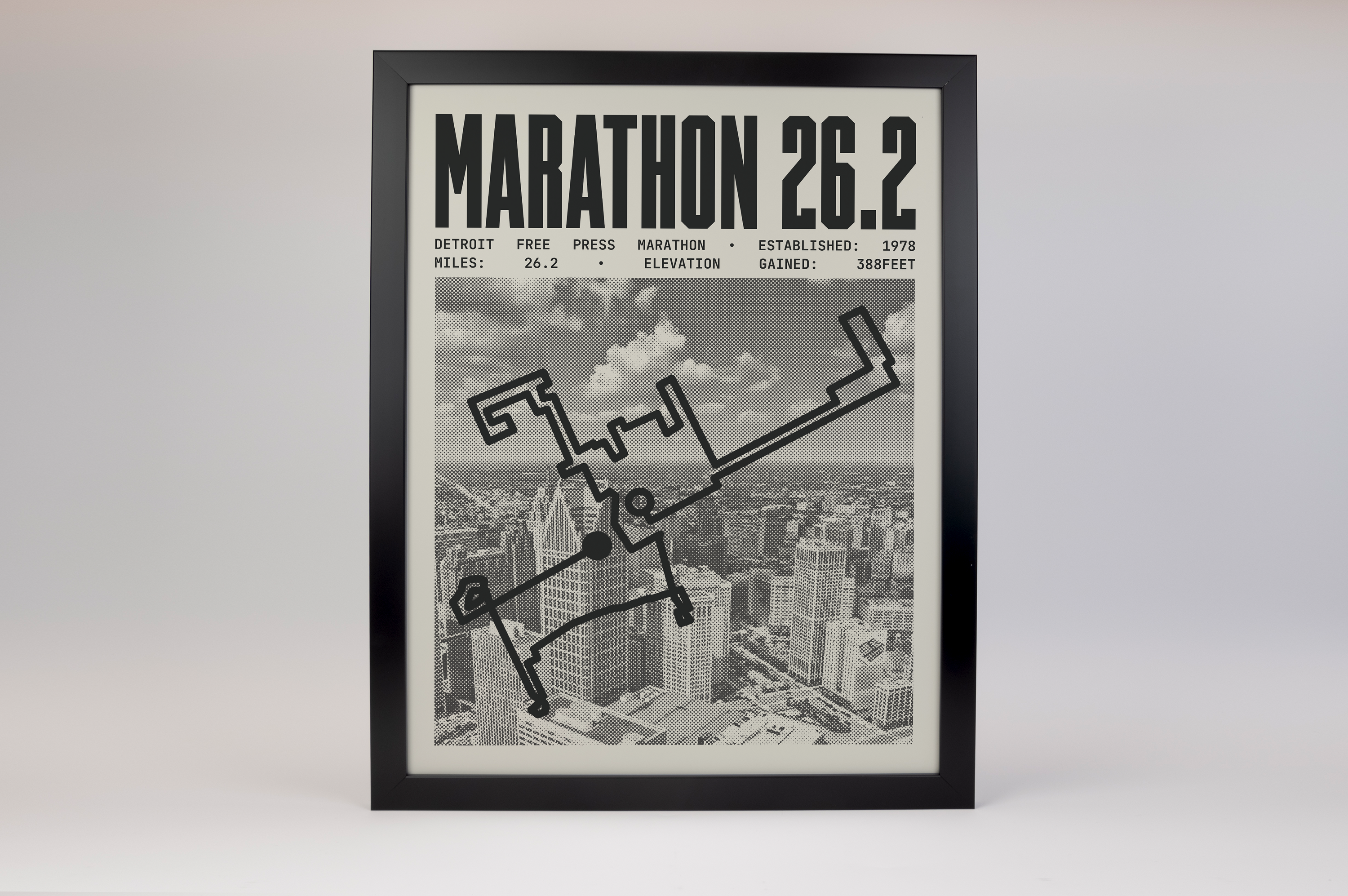 Detroit Free Press Marathon Poster