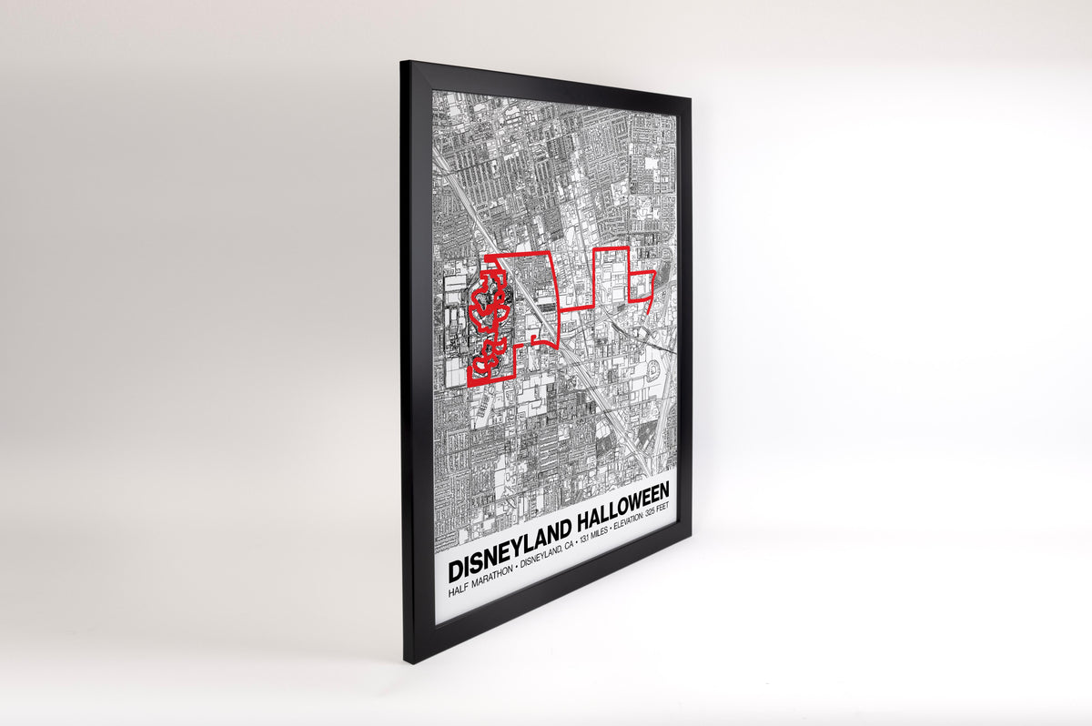 Disneyland Halloween Half Marathon Poster - Grid Style