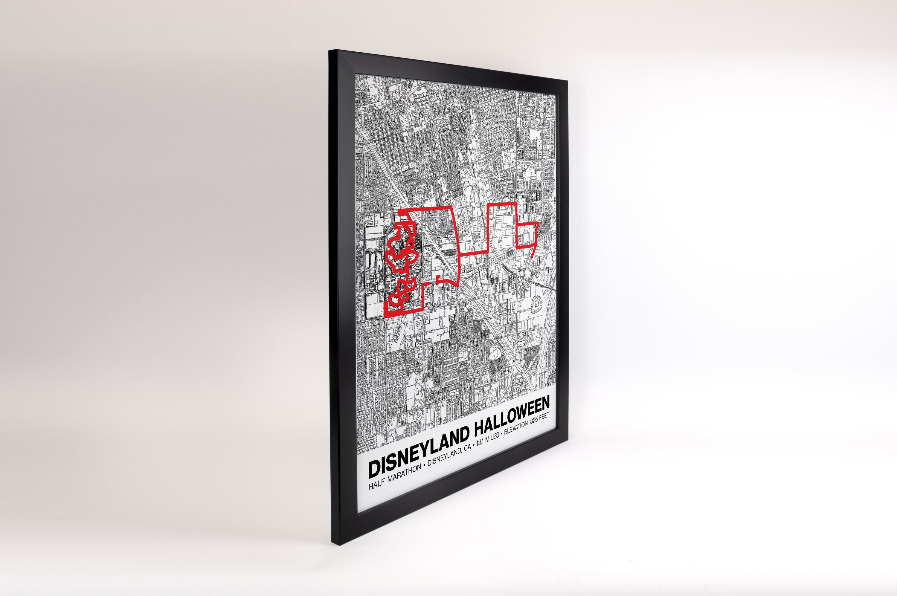 Disneyland Halloween Half Marathon Poster - Grid Style