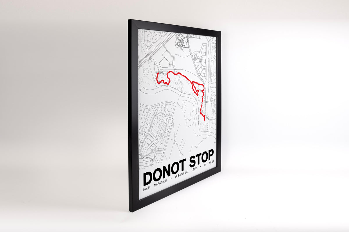 DoNot Stop Half Marathon Poster - Grid Style