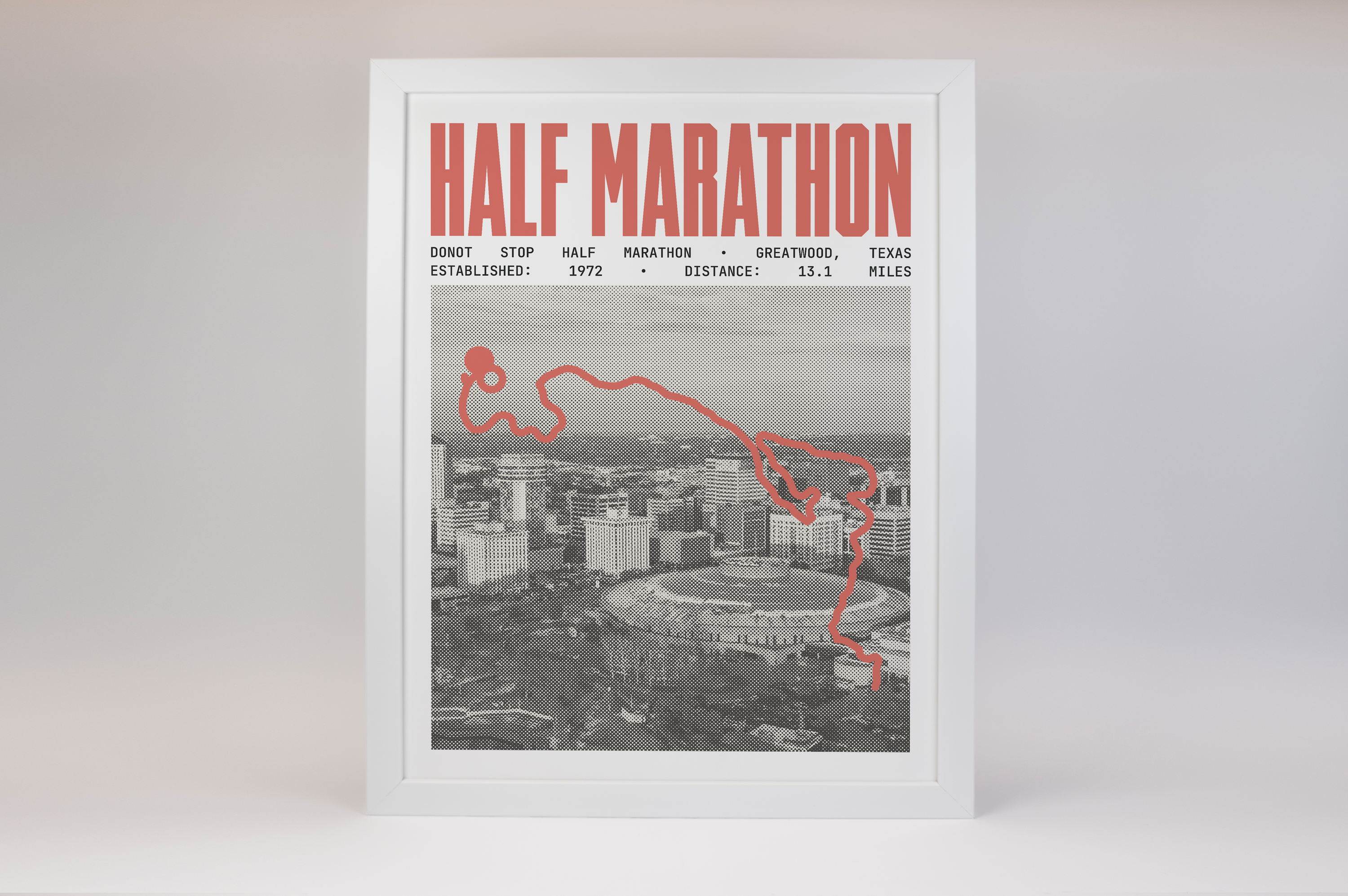 DoNot Stop Half Marathon Poster