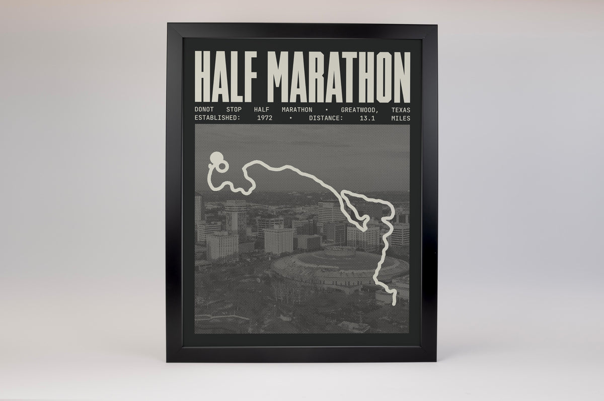 DoNot Stop Half Marathon Poster