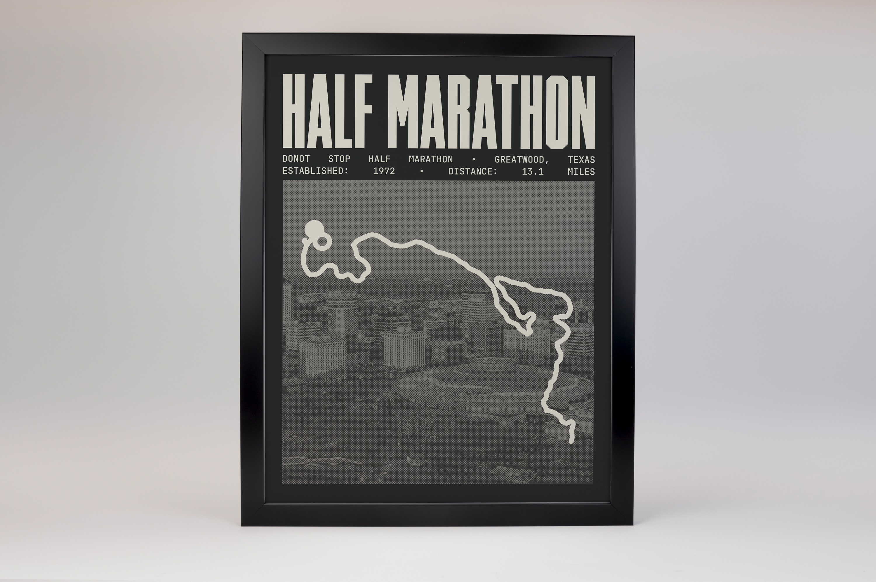 DoNot Stop Half Marathon Poster
