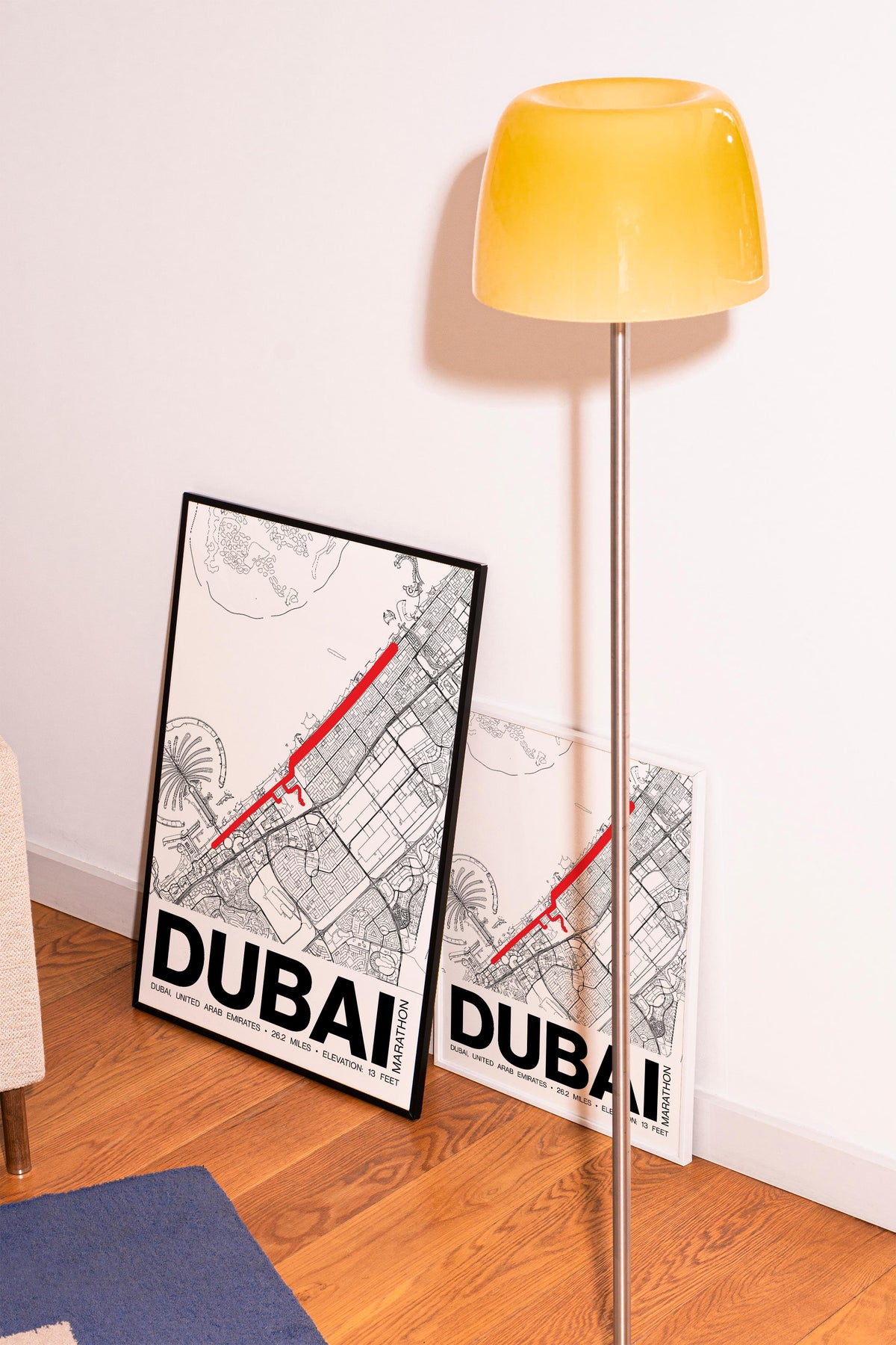 Dubai Marathon Poster - Grid Style