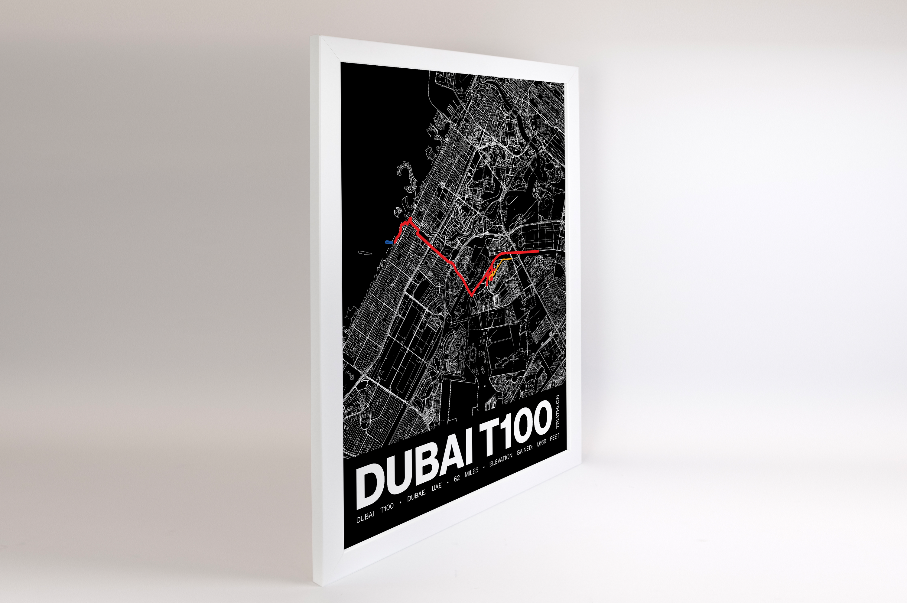 Dubai T100 Poster - Grid Style