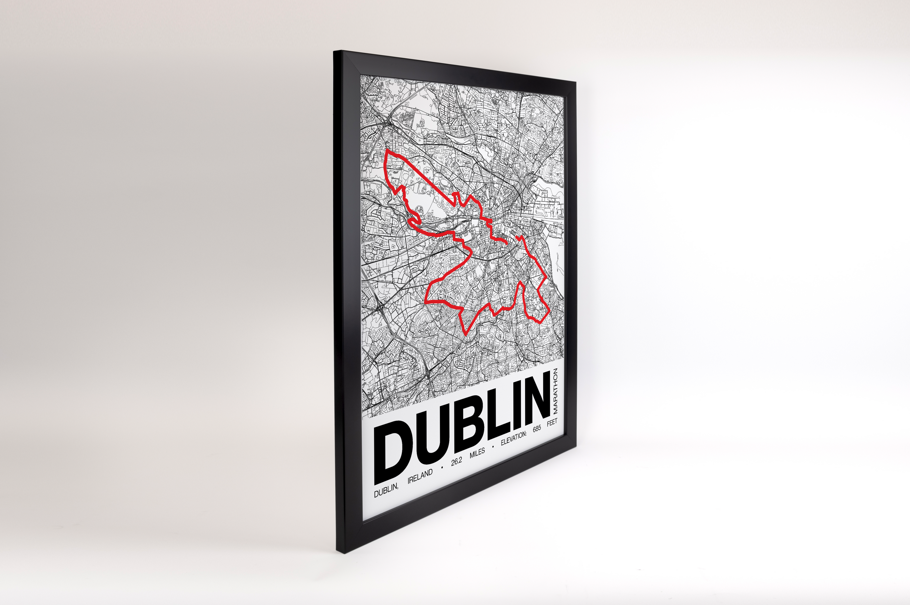 Dublin Marathon Poster - Grid Style