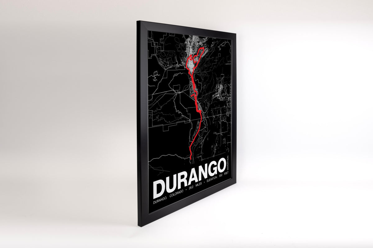 Durango Marathon Poster - Grid Style
