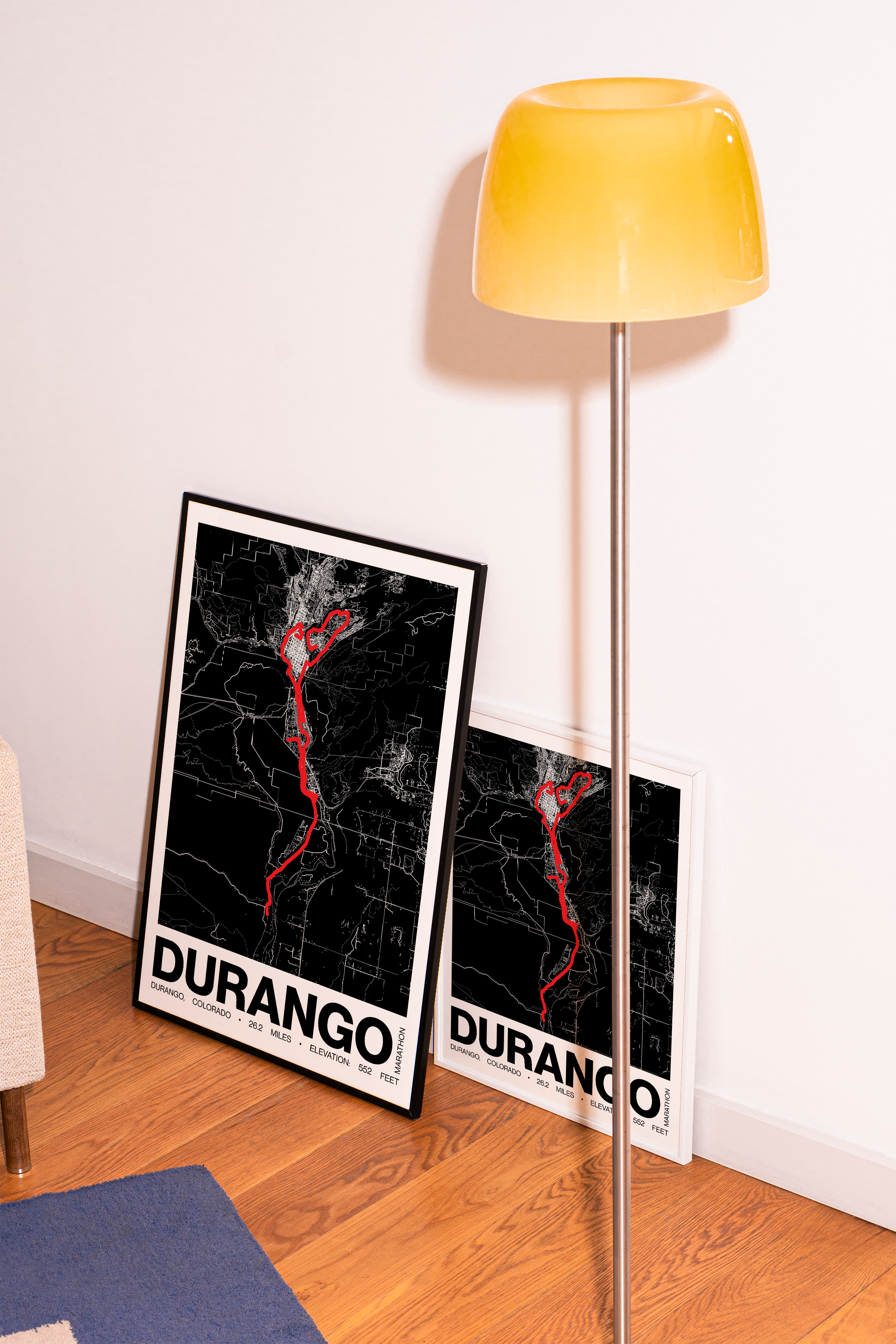 Durango Marathon Poster - Grid Style