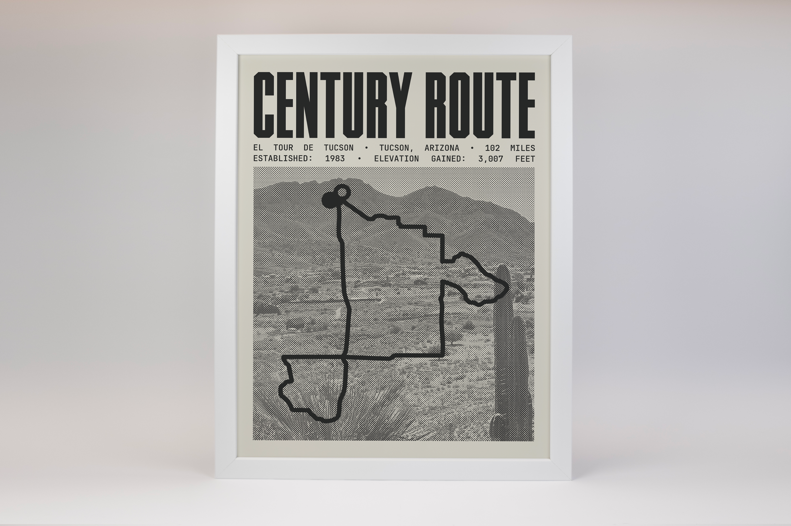 El Tour de Tucson - 102 Mile Poster