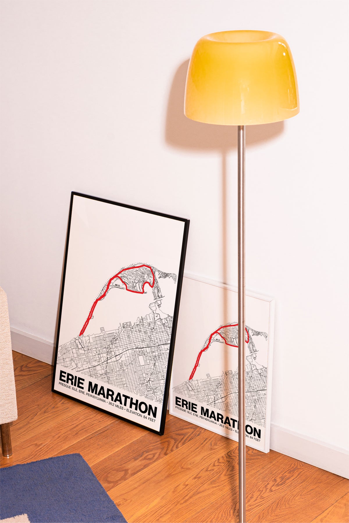 Erie Marathon Poster - Grid Style
