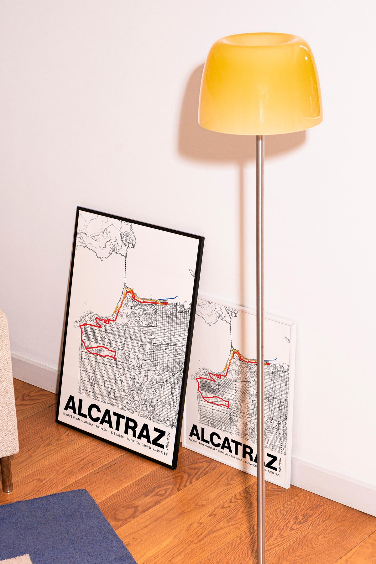 Escape from Alcatraz Triathlon Poster - Grid Style