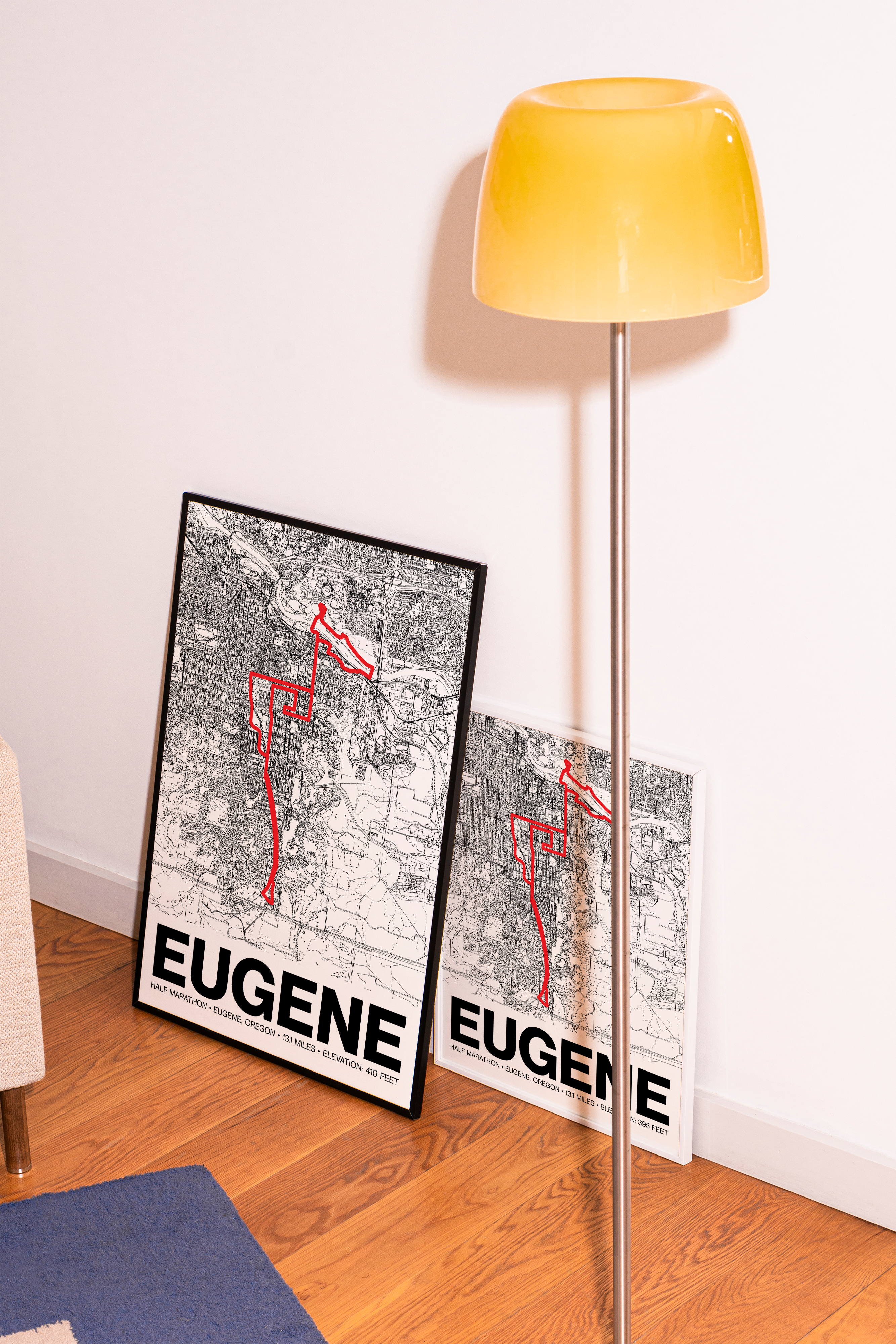 Eugene Half Marathon Poster - Grid Style
