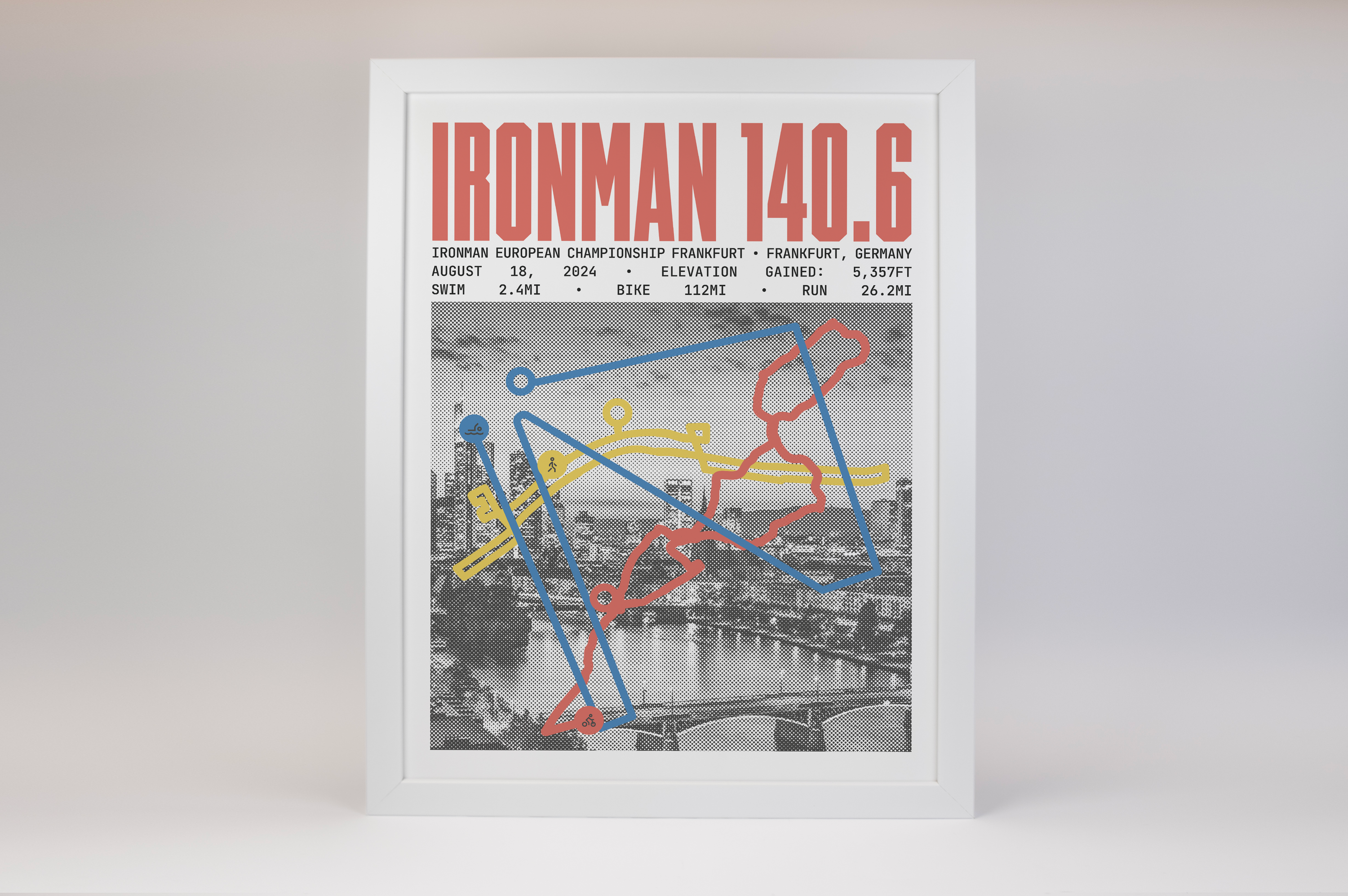 Ironman 140.6 European Championship Frankfurt Poster