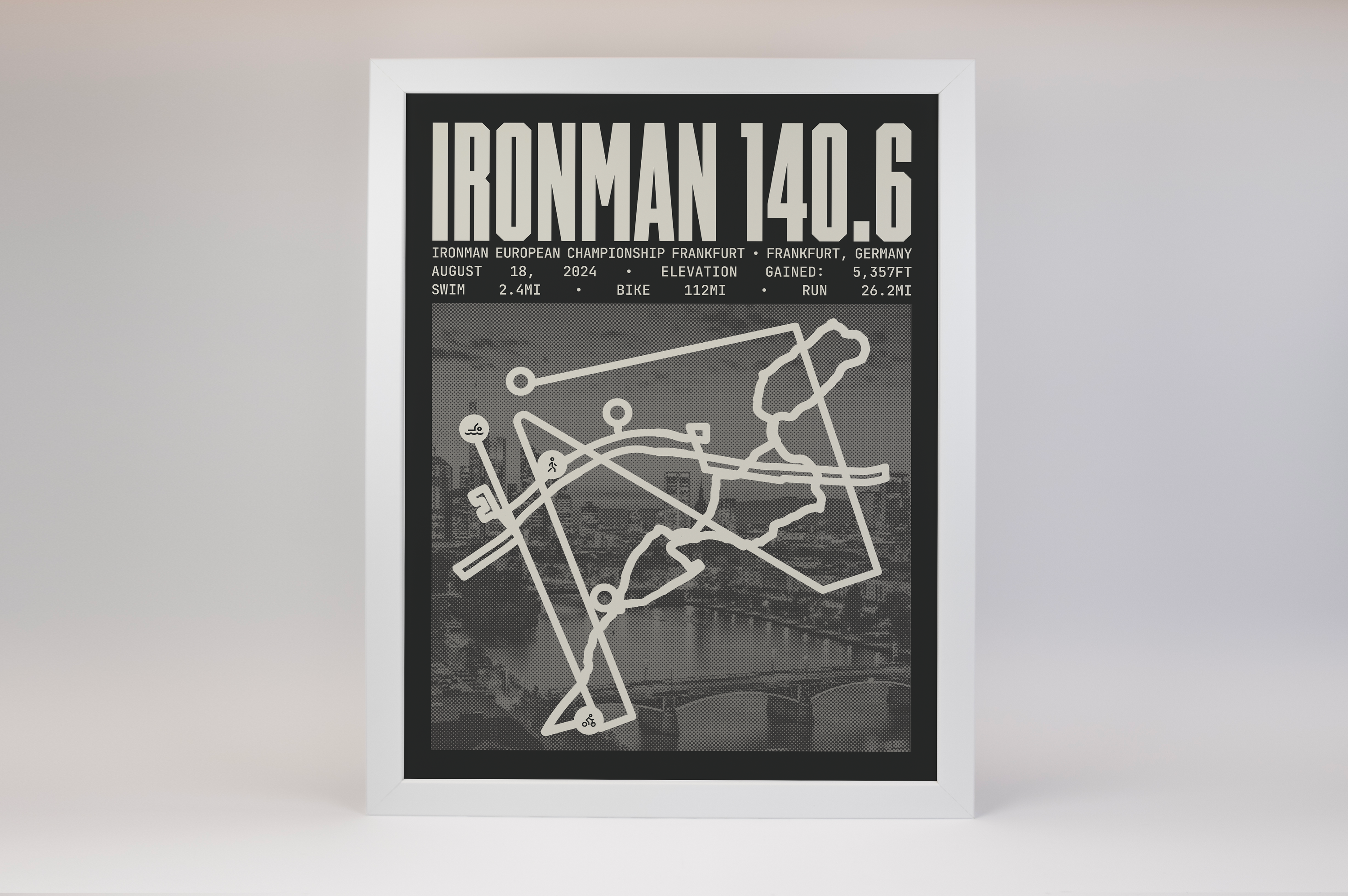 Ironman 140.6 European Championship Frankfurt Poster