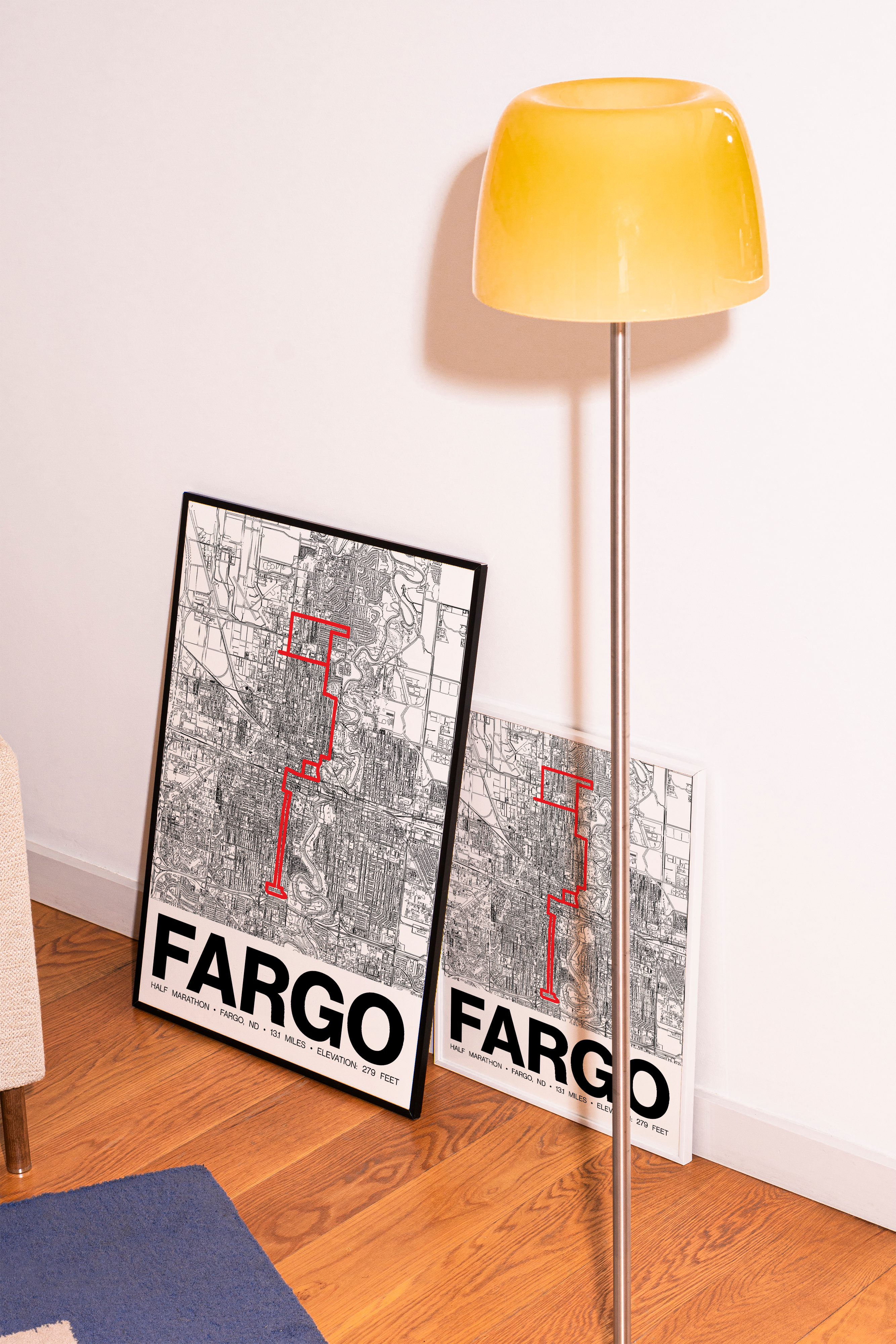 Fargo Half Marathon Poster - Grid Style