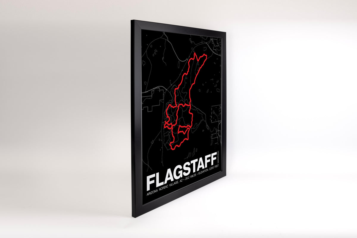 Flagstaff Marathon Poster - Grid Style