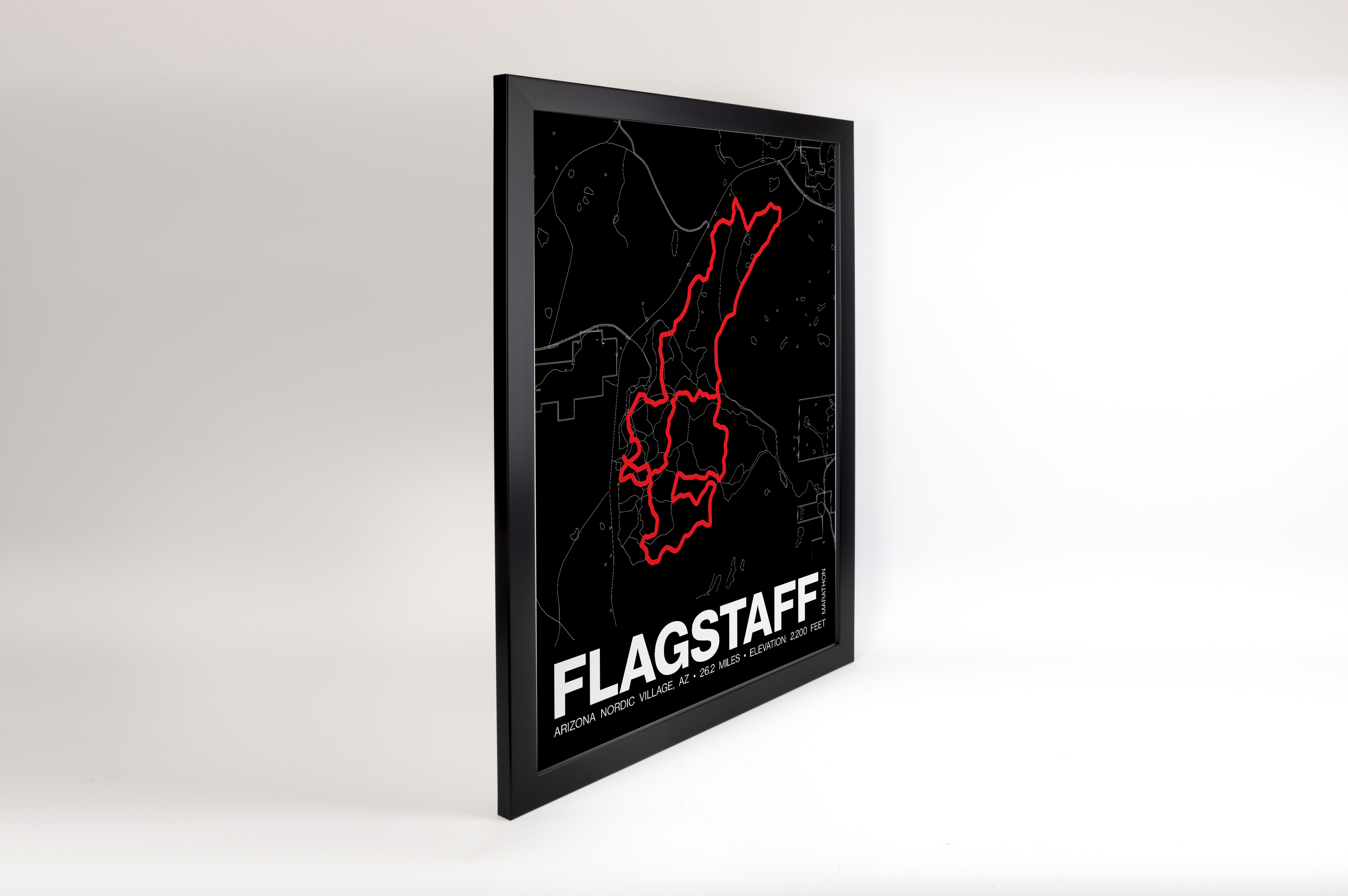 Flagstaff Marathon Poster - Grid Style