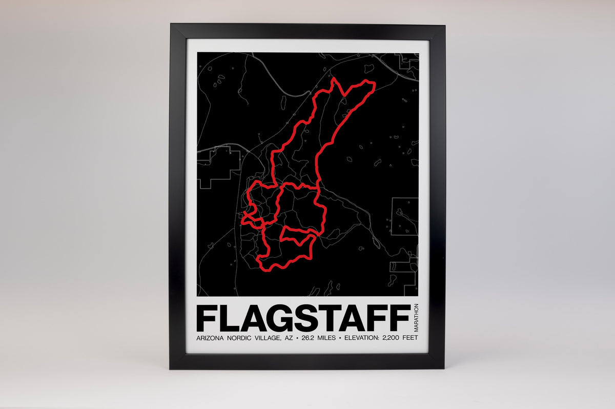 Flagstaff Marathon Poster - Grid Style