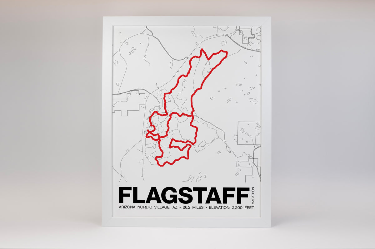 Flagstaff Marathon Poster - Grid Style