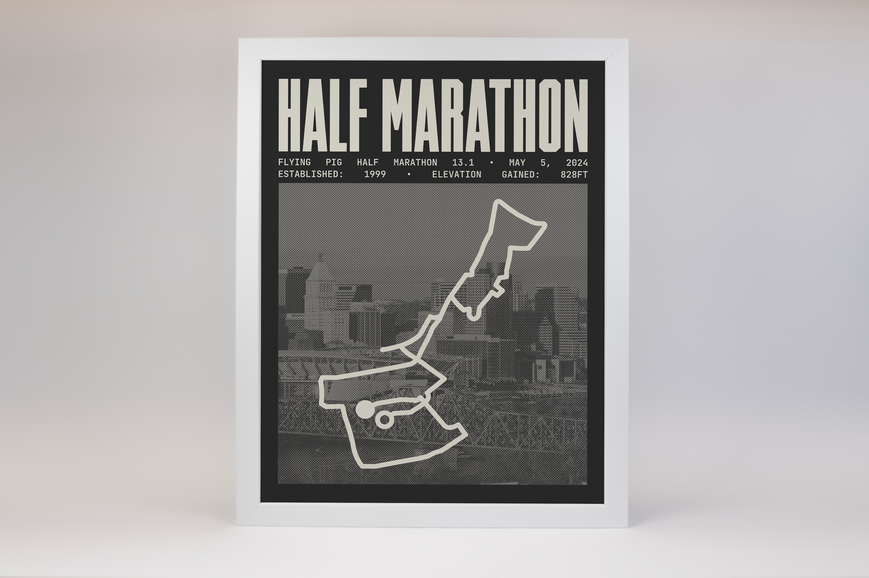 Flying Pig Half-Marathon Poster