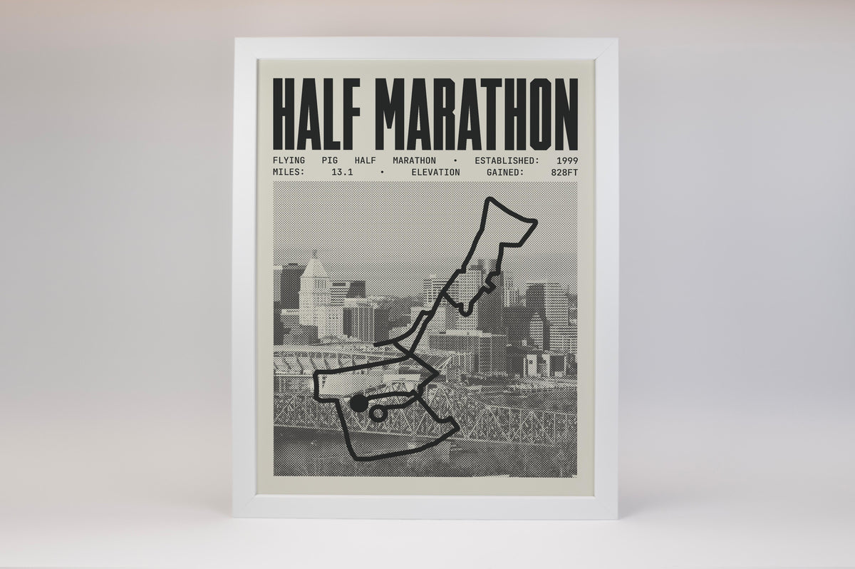 Flying Pig Half-Marathon Poster