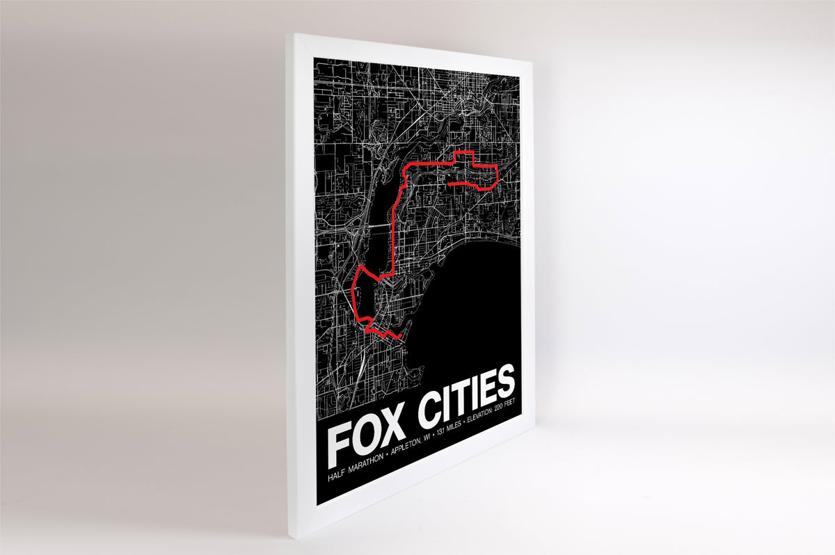 Fox Cities Half Marathon Poster - Grid Style
