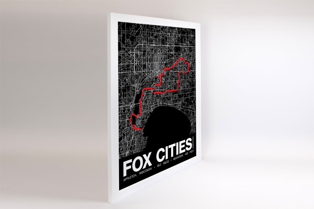 Fox Cities Marathon Poster - Grid Style