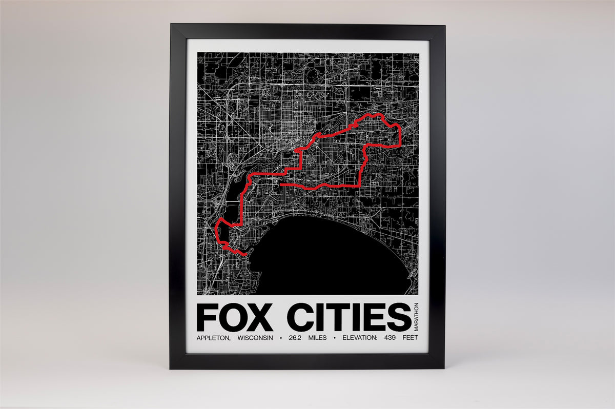 Fox Cities Marathon Poster - Grid Style